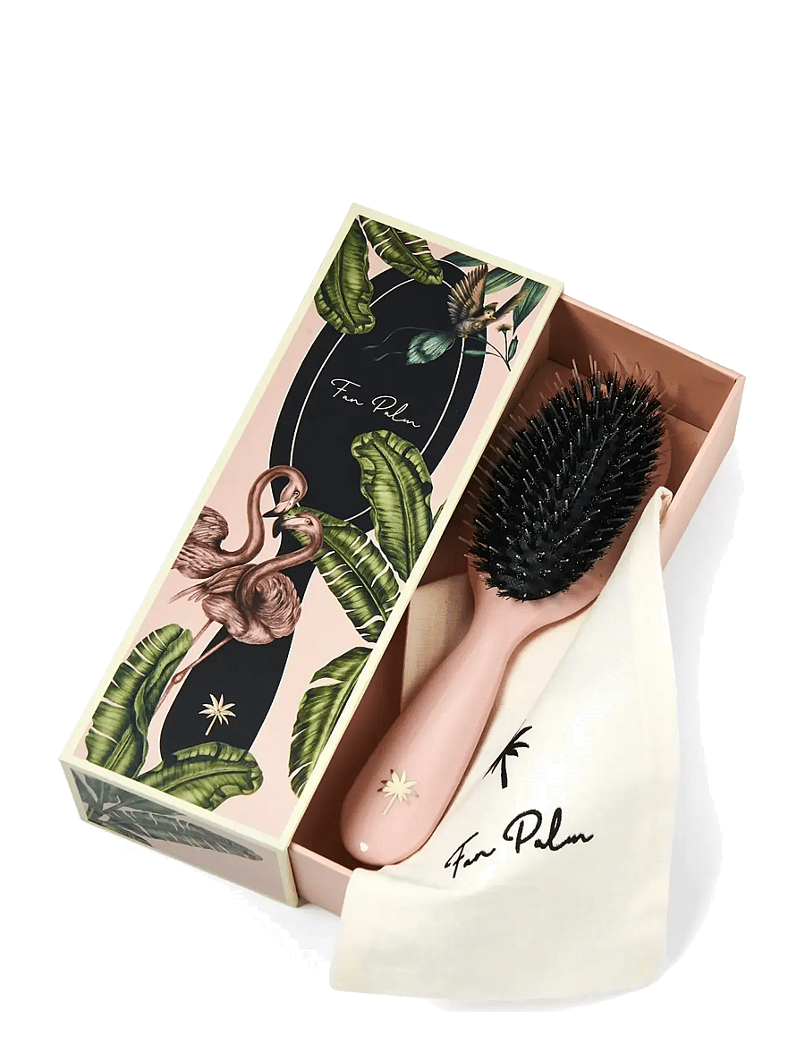 Fan Palm - Paradise Small - rose w/glitter - 2