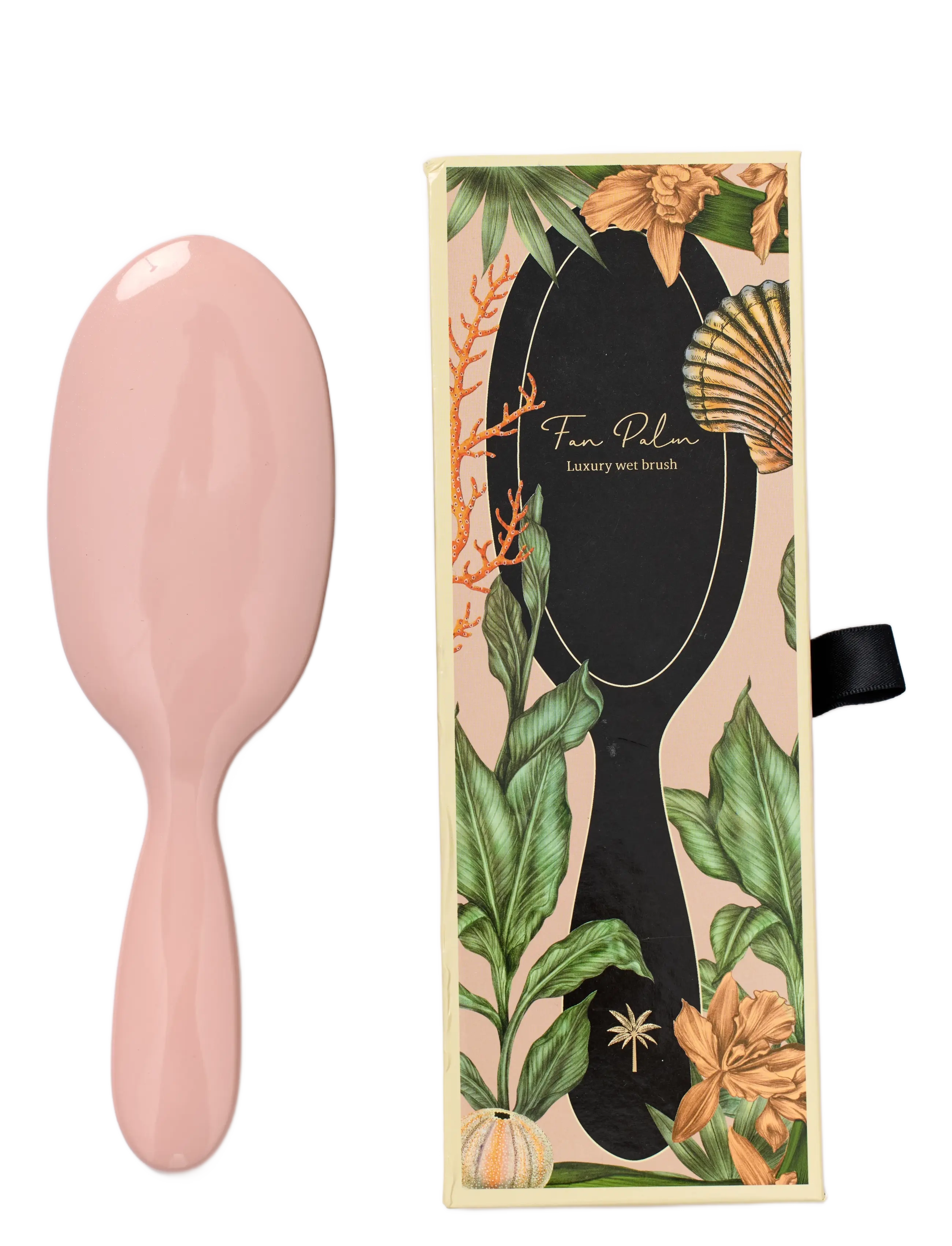 Fan Palm - Beach Flower Medium - rose w/glitter - 2