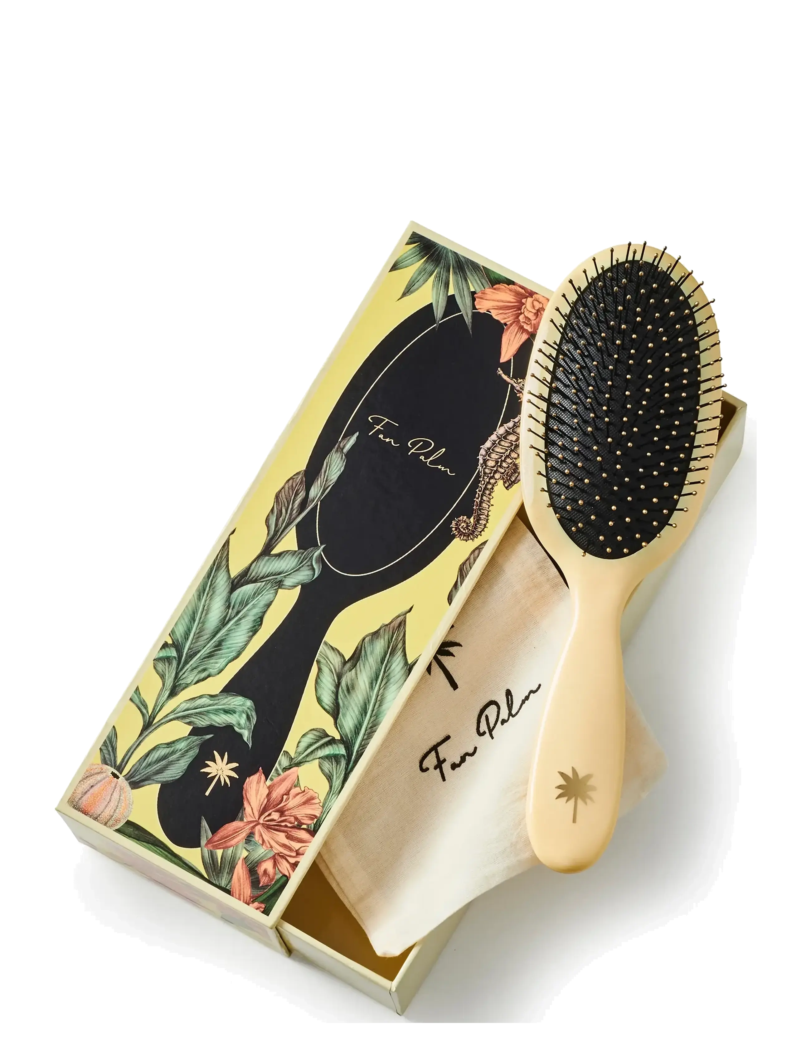 Fan Palm - Sunshine Medium - light yellow w/glitter - 1
