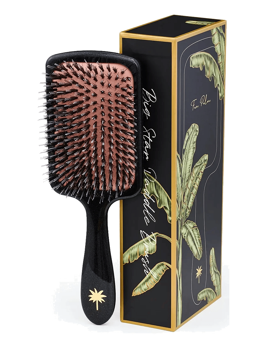 Fan Palm - Big Star Paddle Large - paddle harjad - black w/glitter - 0