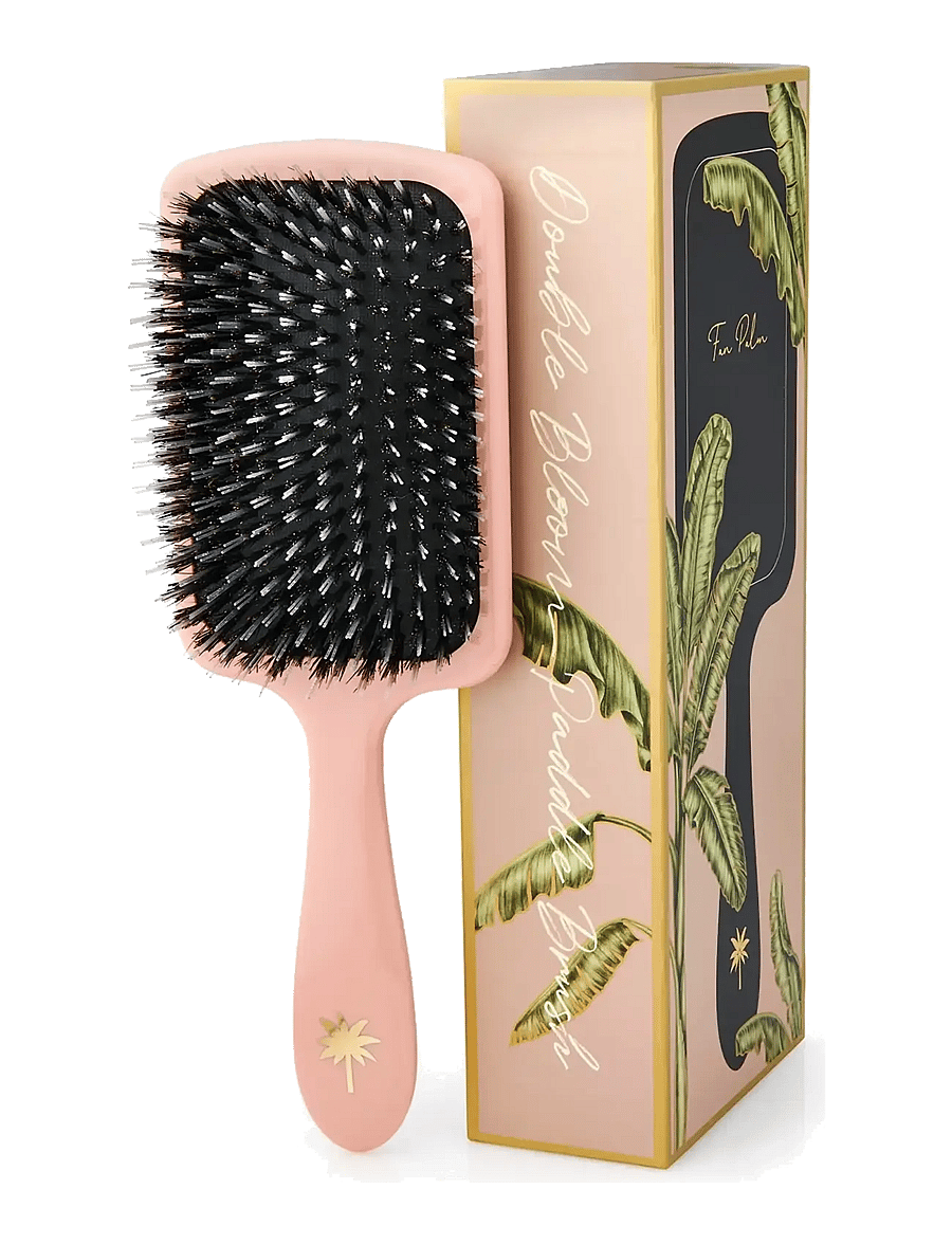 Fan Palm - Double Bloom Paddle Large - rose w/glitter - 0