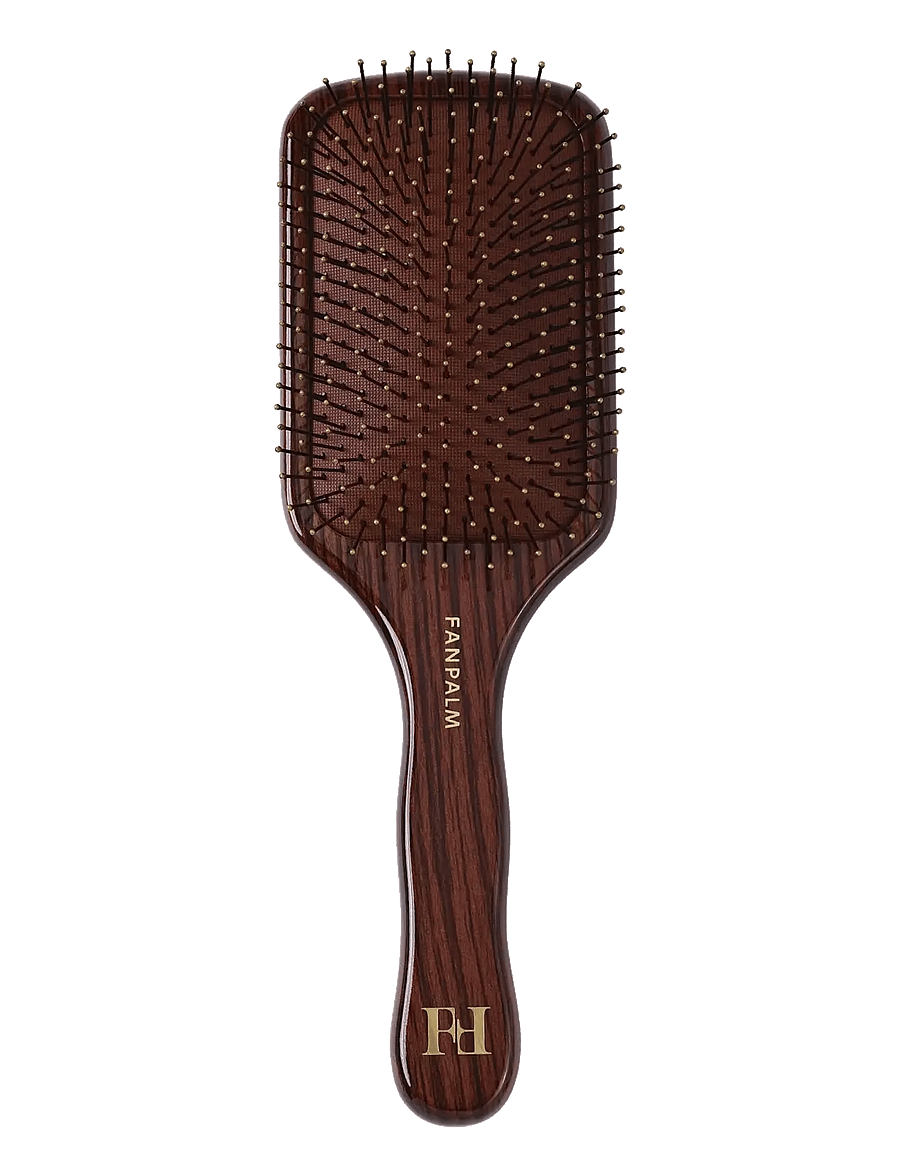 Fan Palm - Wet + Curly Hairbrush Nylon - paddelbürsten - glossy brown - 2