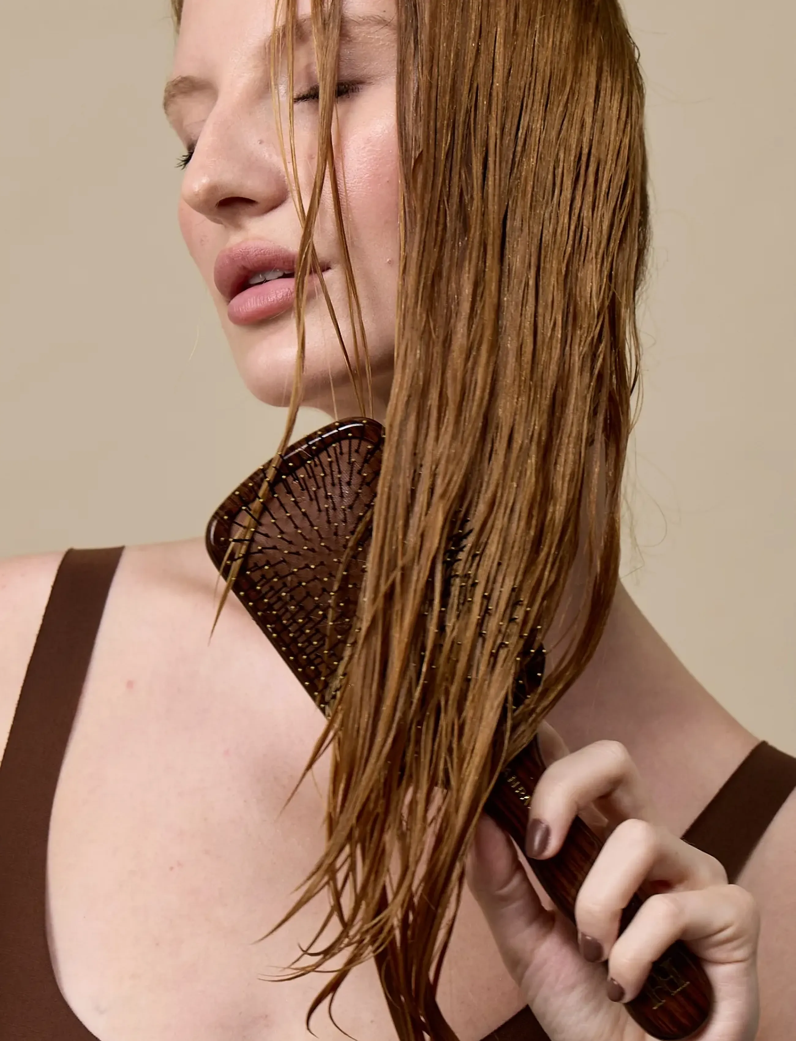 Fan Palm Wet + Curly Hairbrush Nylon, One Size, Hair Brushes & Combs, Braun - Paddle Brush, Beauty