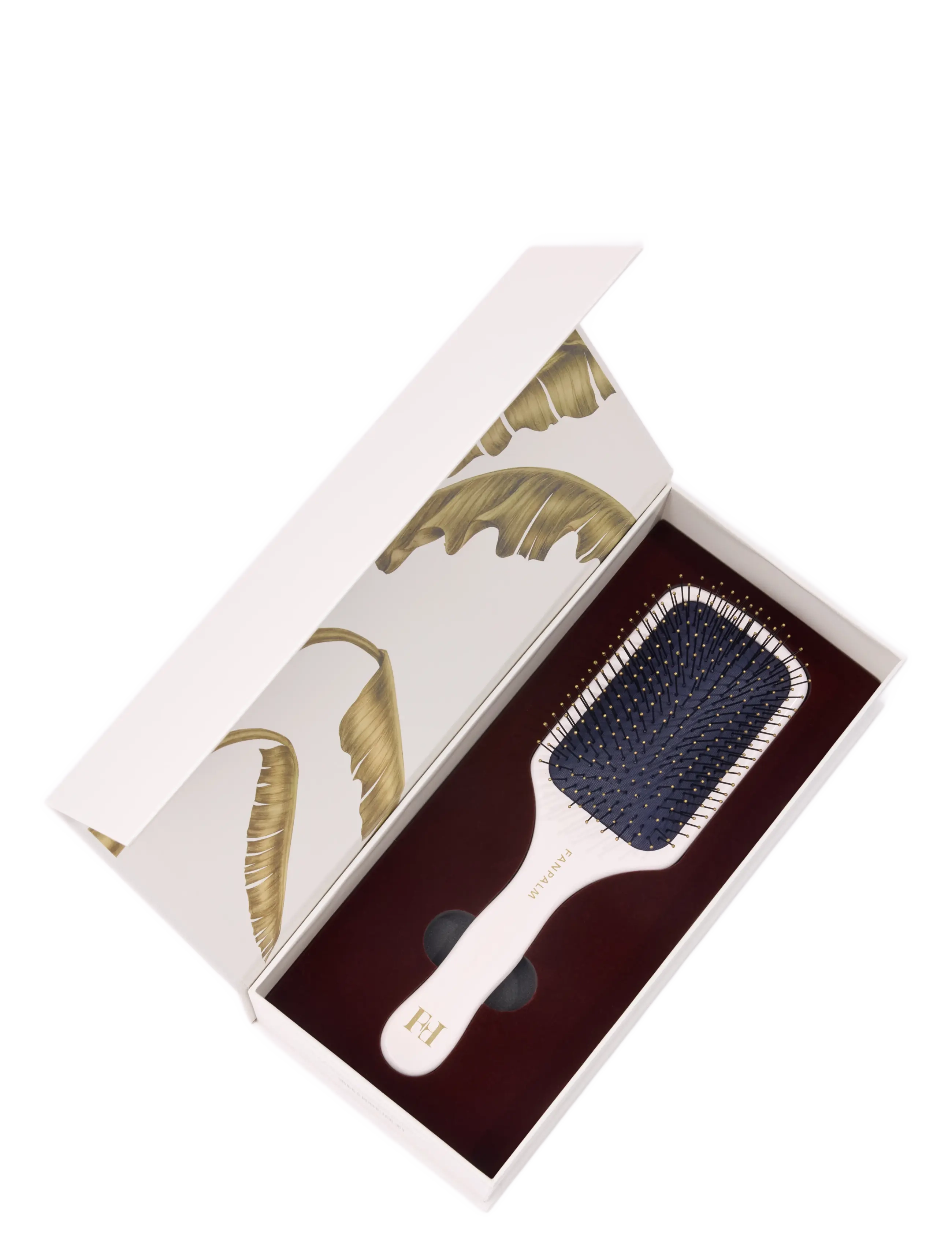 Fan Palm - Wet + Curly Hairbrush Nylon - paddelbørster - glossy white - 4