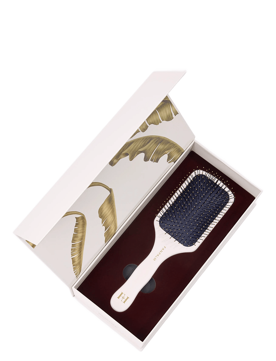Fan Palm - Wet + Curly Hairbrush Nylon - paddelbürsten - glossy white - 4
