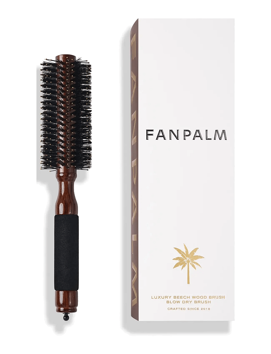 Fan Palm - Blow Dry Hairbrush - glossy brown - 0