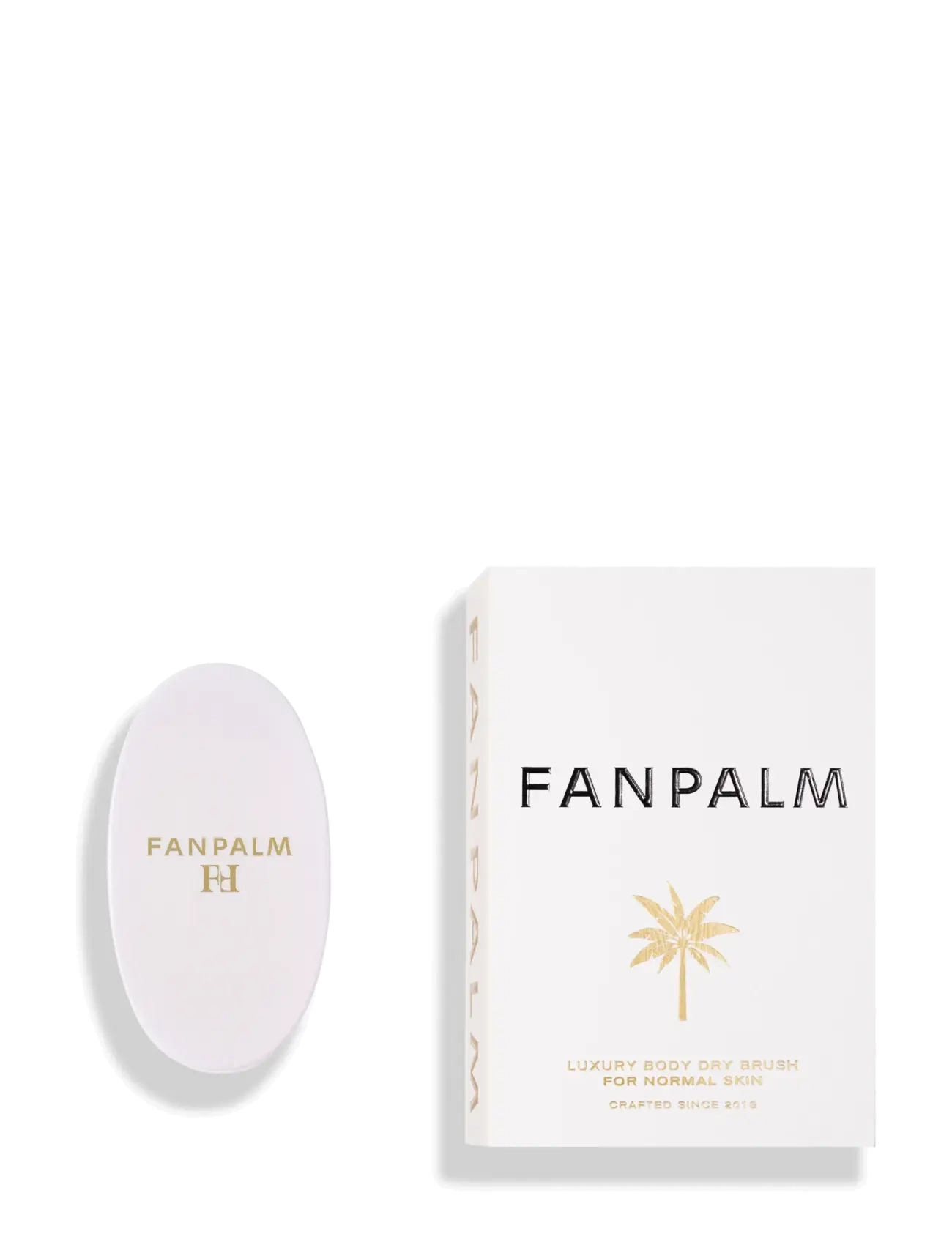 Fan Palm Body Dry Brush, Skincare Tilbehør, Hvid, Str: ONE SIZE