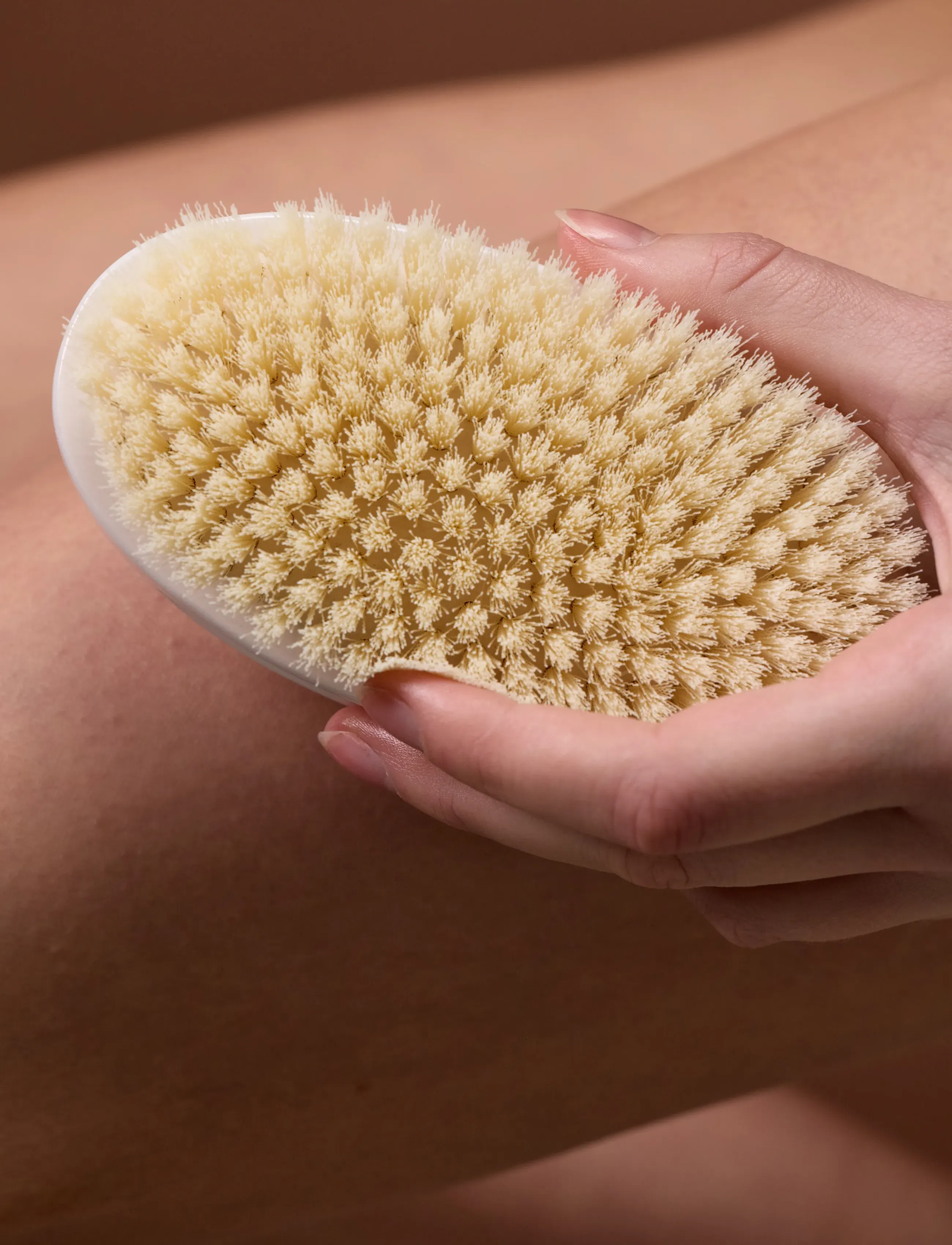 Fan Palm Body Dry Brush, One Size, Skin Care, Weiß - Skincare Accessories, Beauty