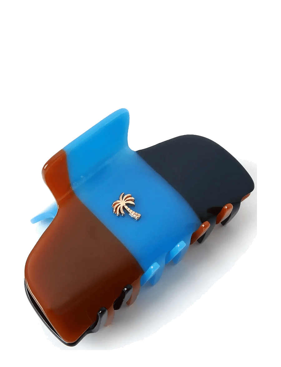Fan Palm - Fan Palm Hair Clips - brown/blue/dark blue - 2