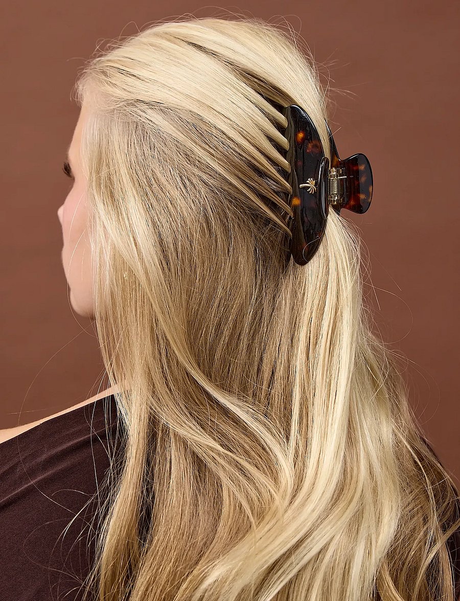 Fan Palm - Fan Palm Hair Clips - tortoise pattern - 0