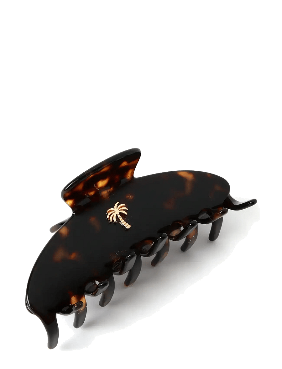 Fan Palm - Fan Palm Hair Clips - tortoise pattern - 2