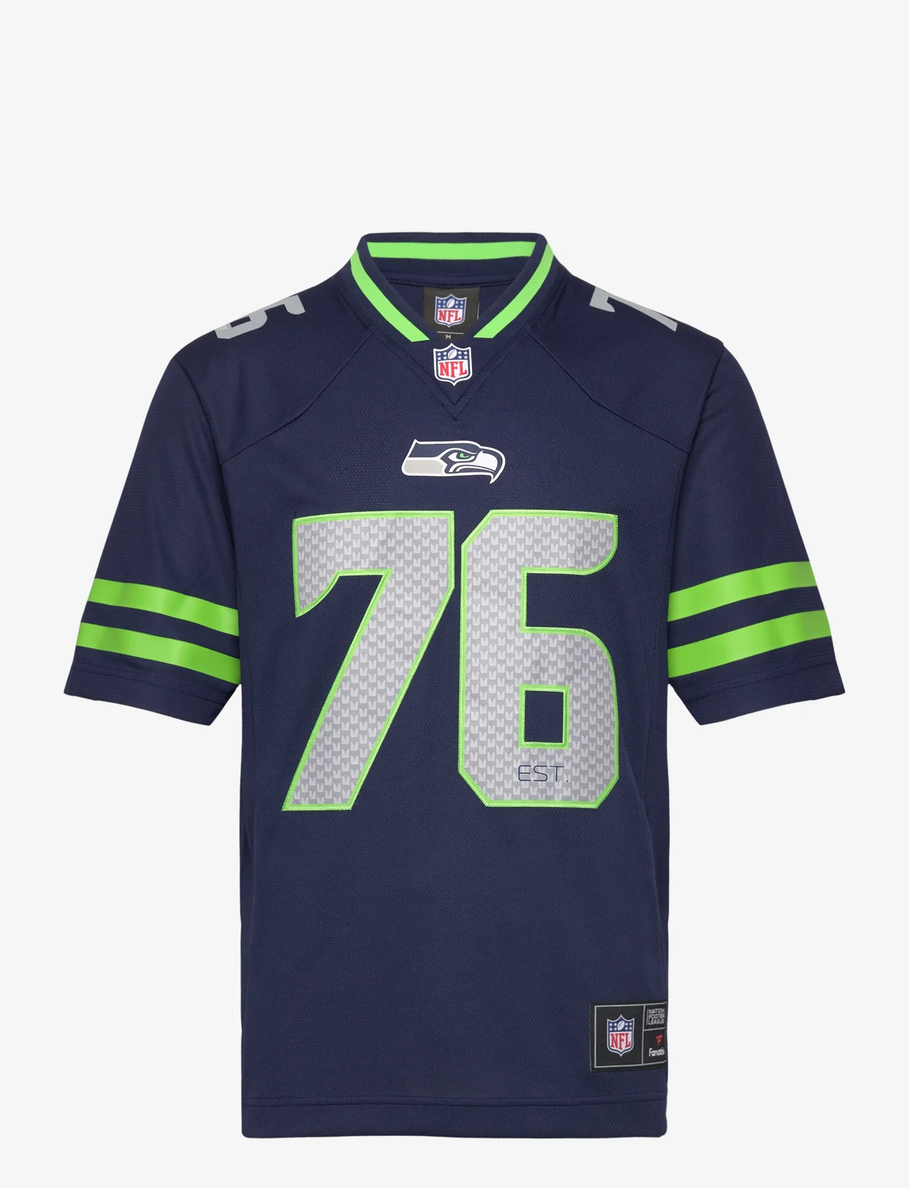 Fanatics - Seattle Seahawks NFL Core Foundation Jersey - short-sleeved t-shirts - athletic navy,bright green,athletic navy,athletic navy,bright green - 0