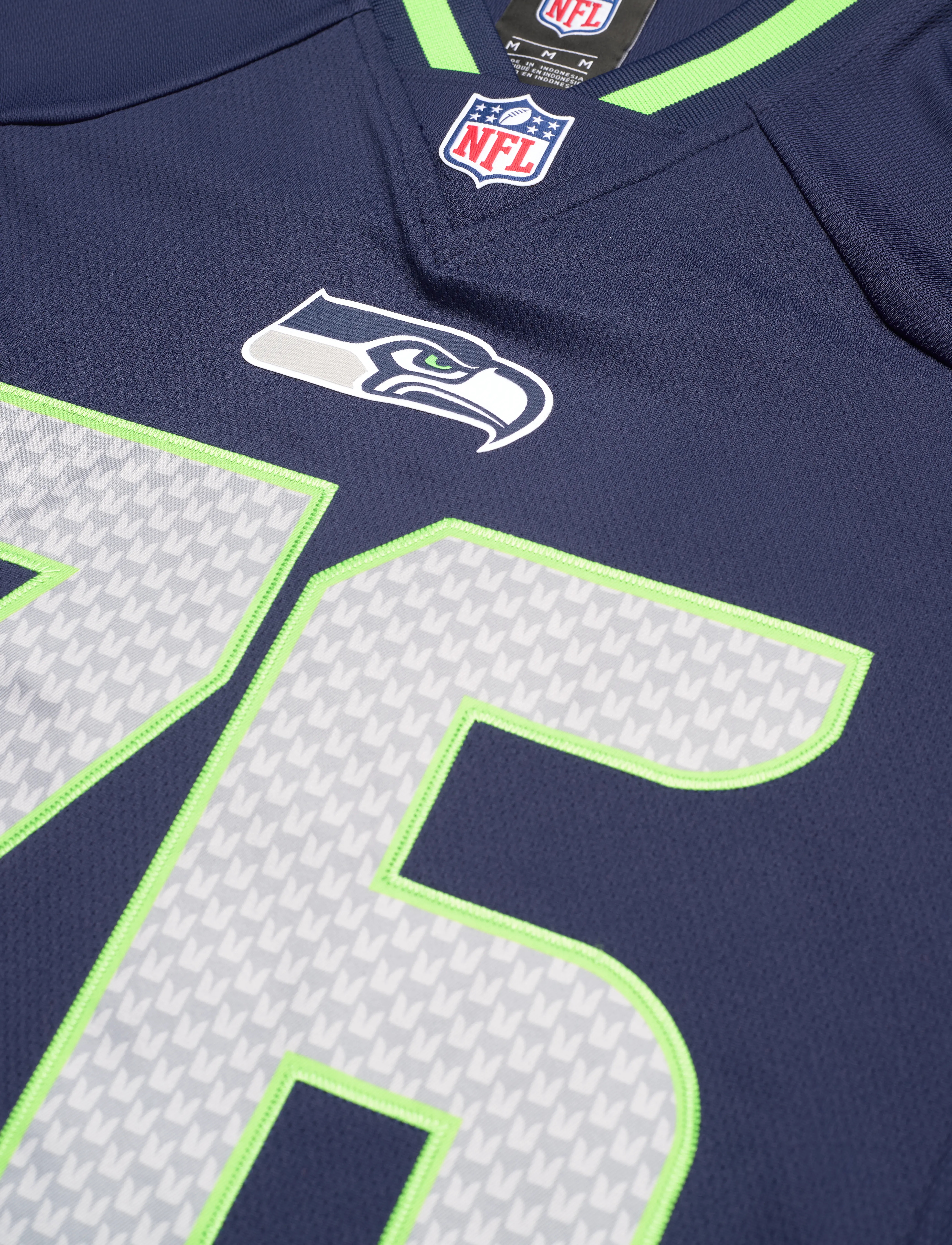 Fanatics - Seattle Seahawks NFL Core Foundation Jersey - athletic navy,bright green,athletic navy,athletic navy,bright green - 2