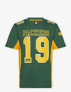 Green Bay Packers NFL Value Franchise Fashion Top - DARK GREEN,YELLOW GOLD