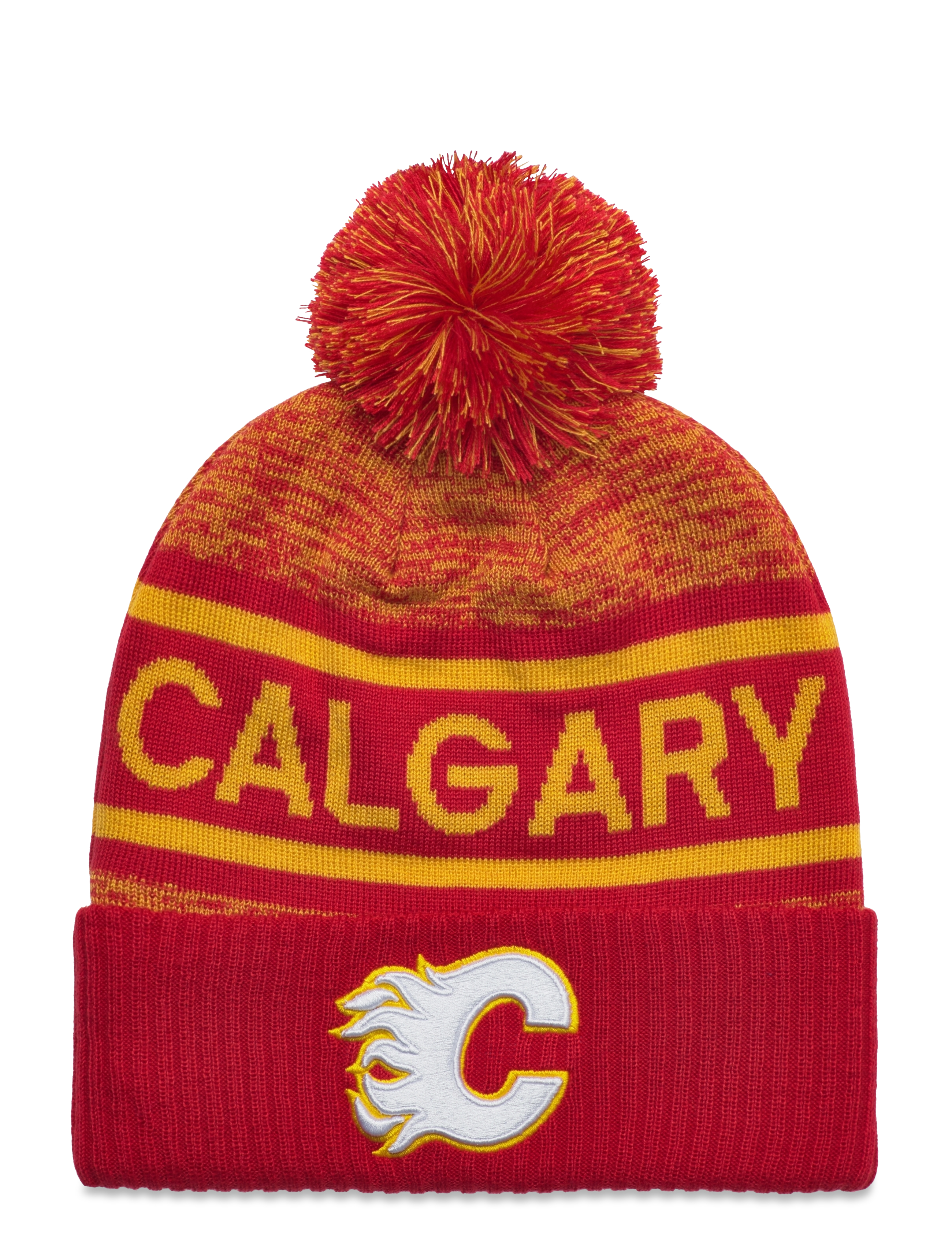 Fanatics - Authentic Pro Rink Heathered Cuffed Pom Knit - athletic red - 1