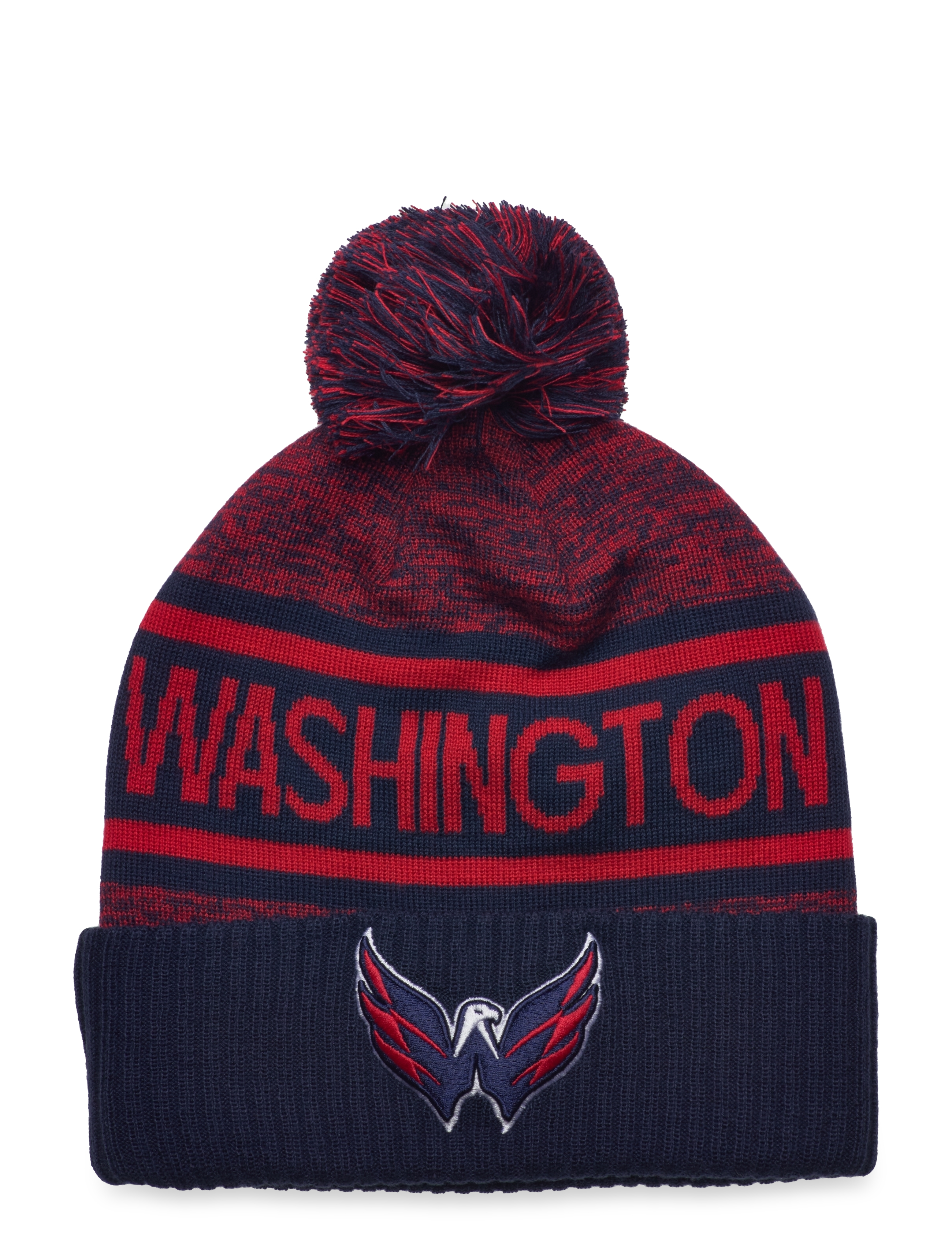 Fanatics - Authentic Pro Rink Heathered Cuffed Pom Knit - athletic navy - 1