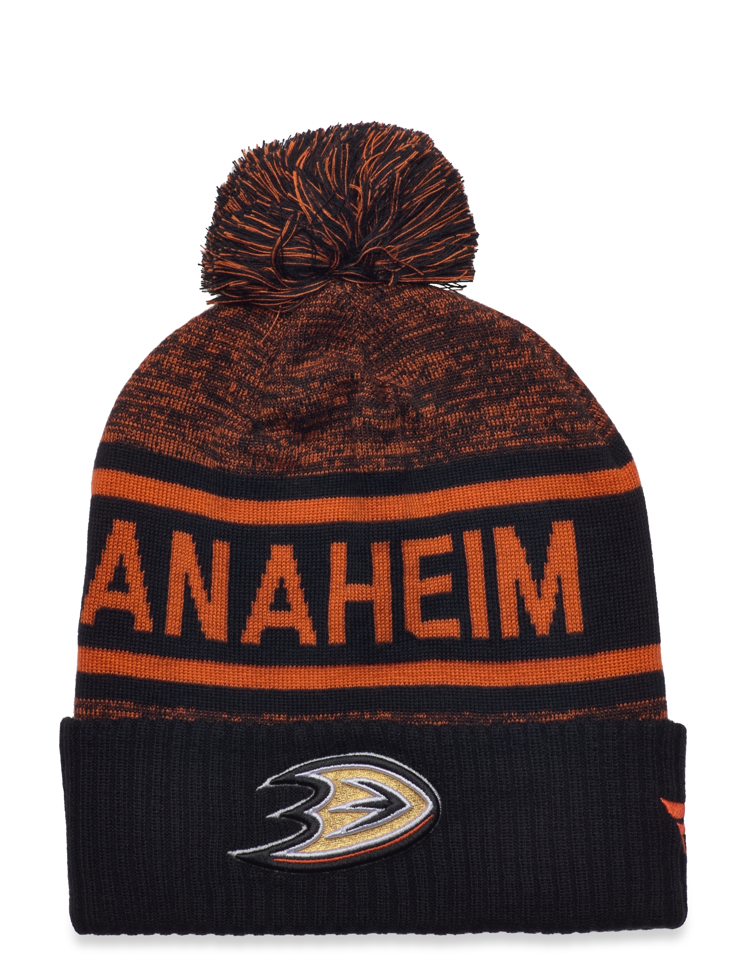 Fanatics - Authentic Pro Rink Heathered Cuffed Pom Knit - black - 1