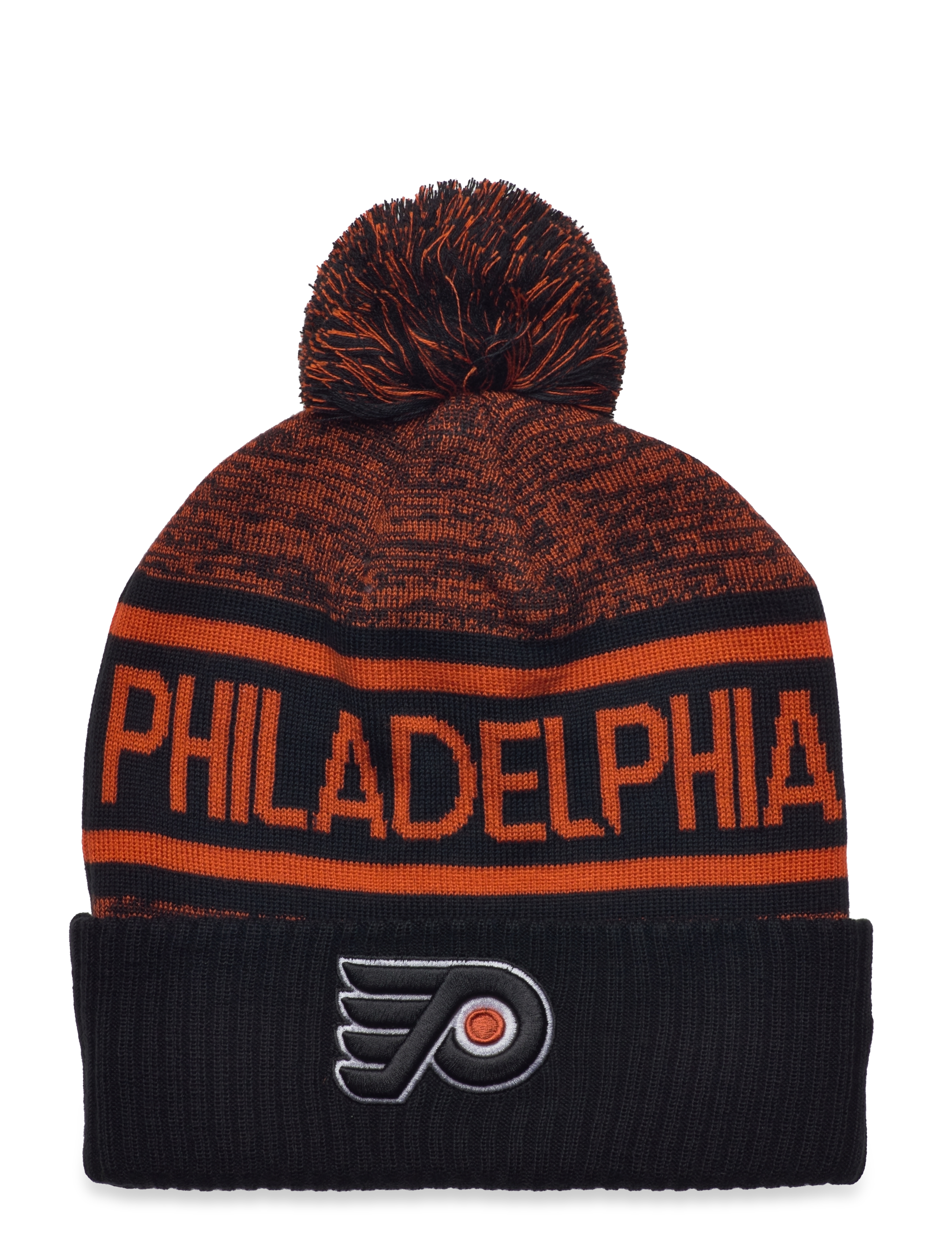 Fanatics - Authentic Pro Rink Heathered Cuffed Pom Knit - black - 1