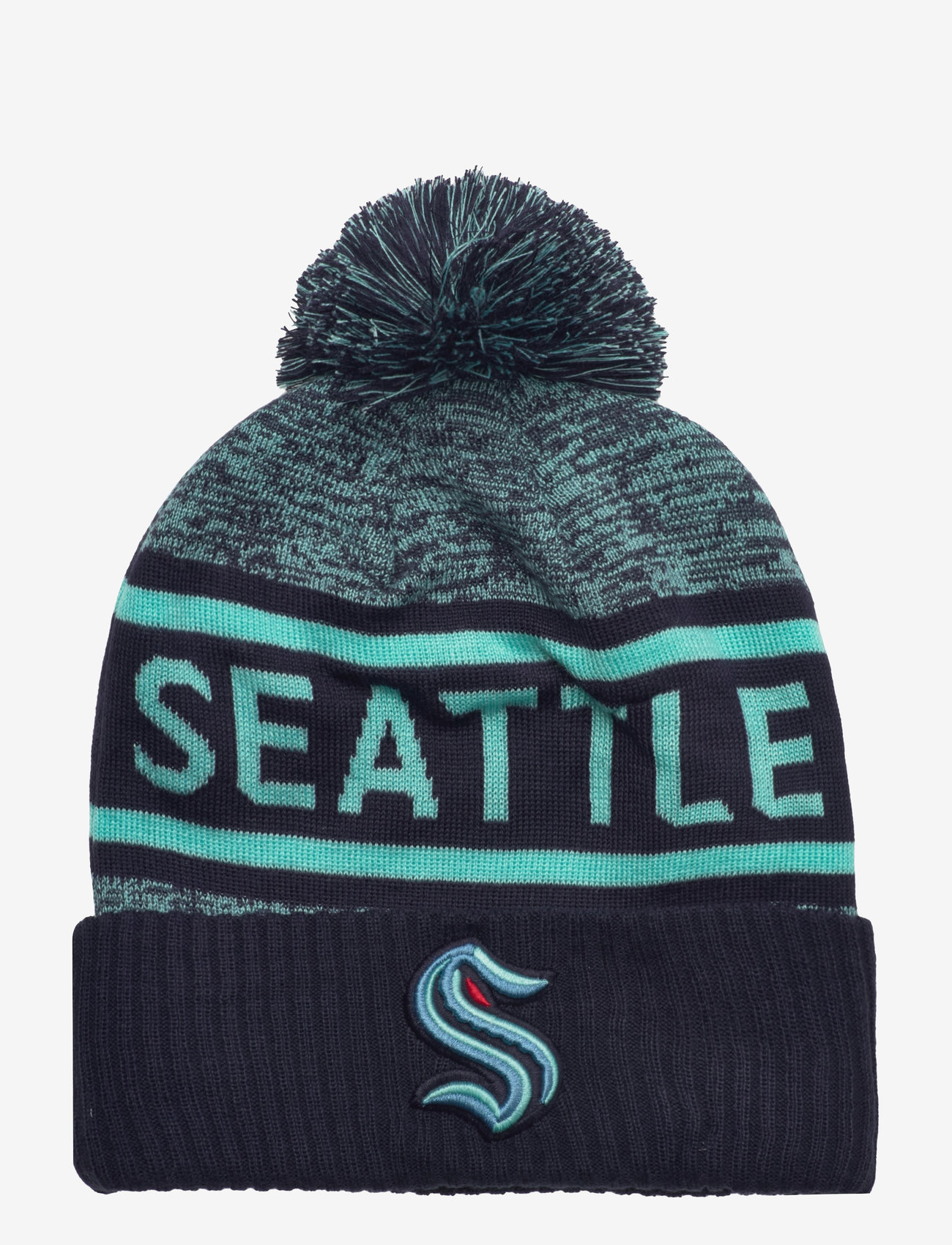 Fanatics - Authentic Pro Rink Heathered Cuffed Pom Knit - traditional navy - 1