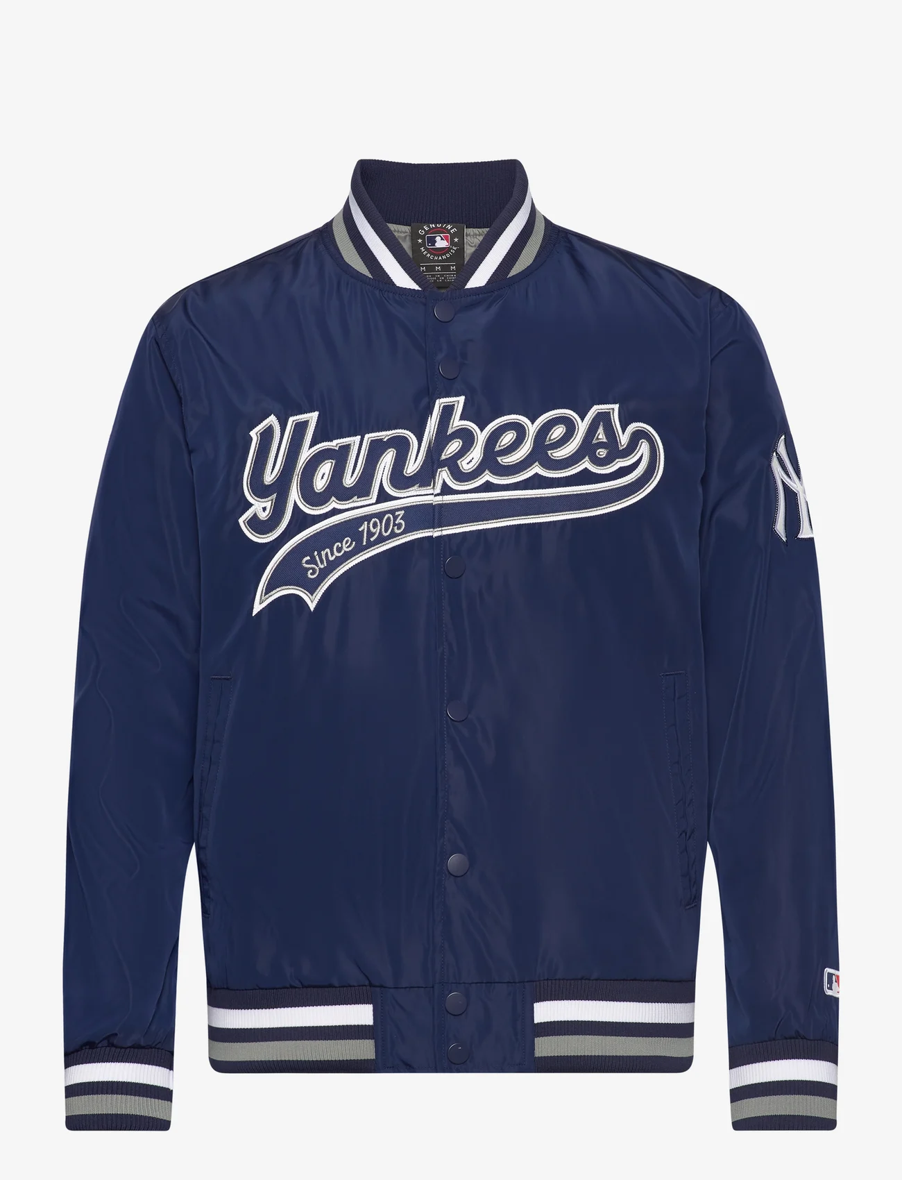 Fanatics - New York Yankees Sateen Jacket - sportiska stila virsjakas - athletic navy, athletic navy, athletic navy, white, stone gray, athletic navy - 0