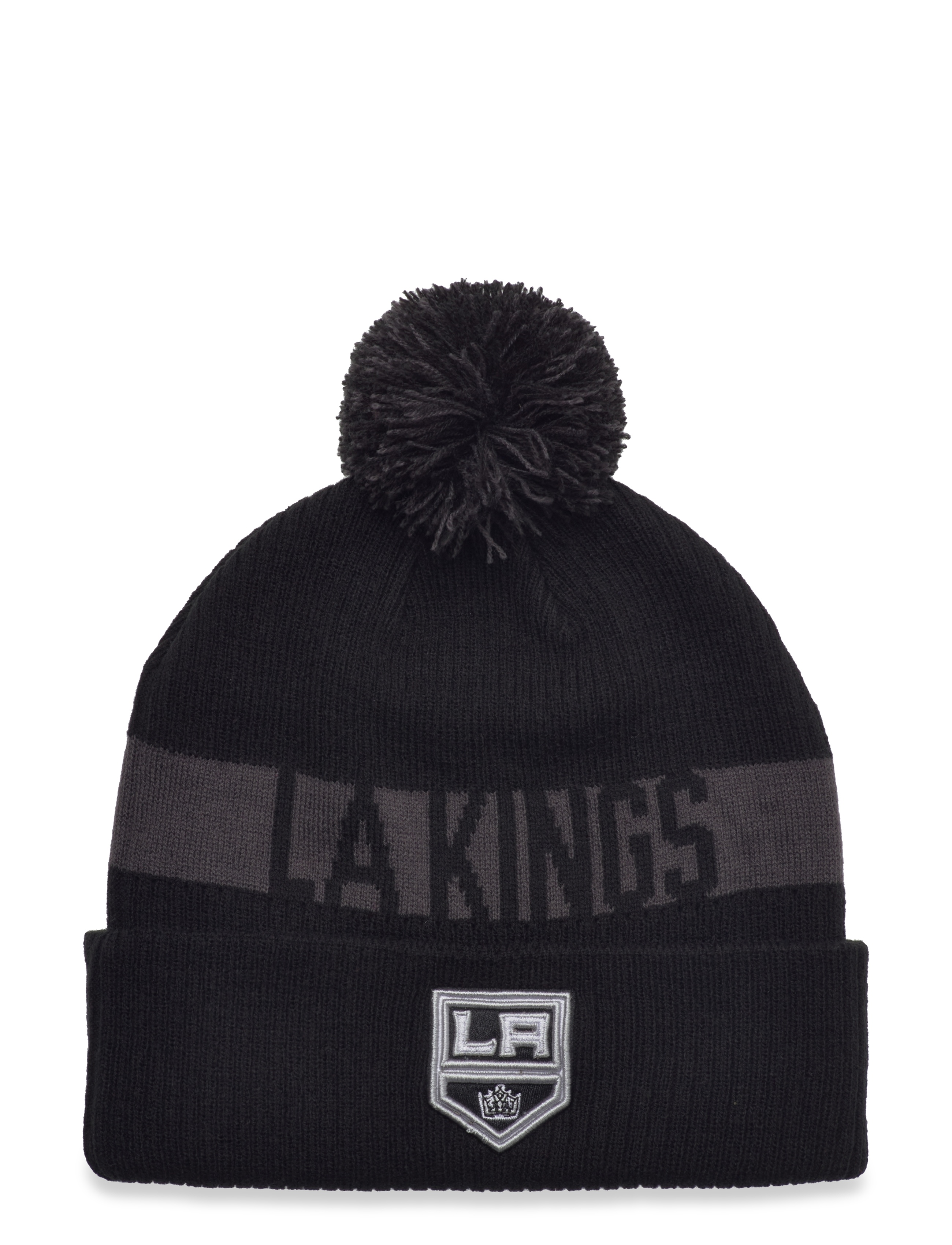 Fundamental Beanie Cuff with Pom - BLACK