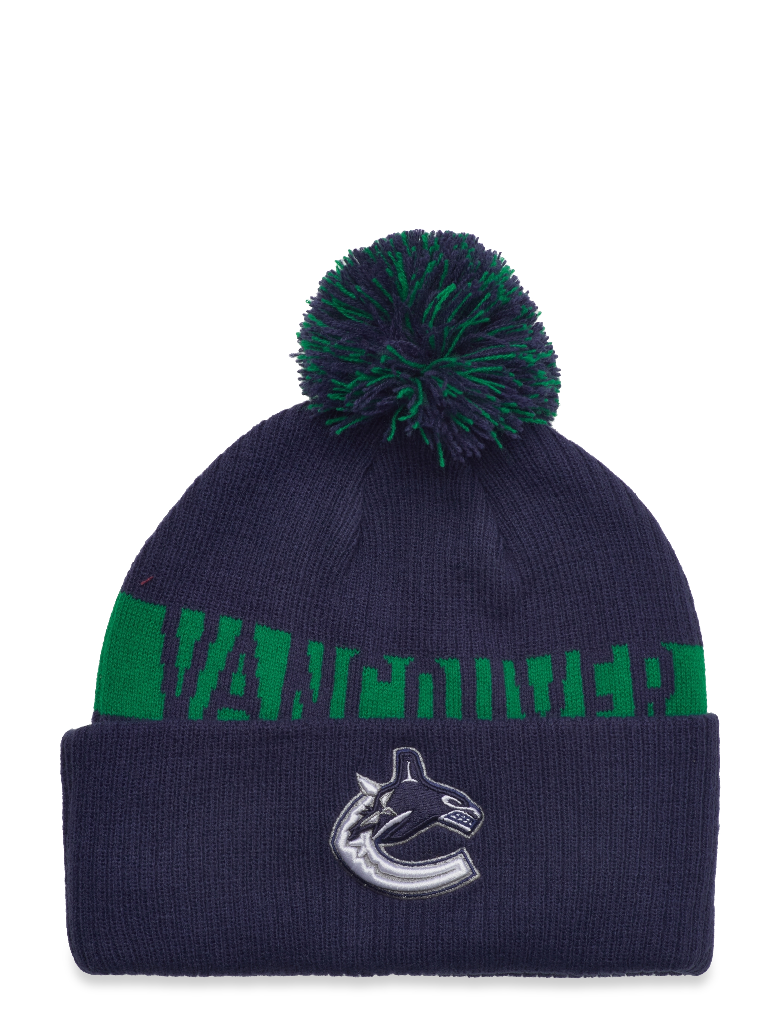 Fundamental Beanie Cuff with Pom - BLUE COBALT