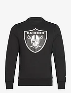 Las Vegas Raiders Primary Logo Graphic Crew Sweatshirt - BLACK