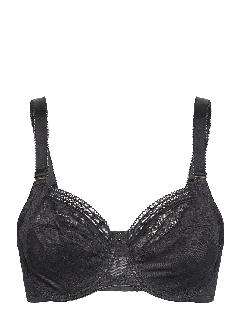 Fantasie - FUSION LACE UW SIDE SUPPORT BRA 32 D - fuldskåls bh'er - black - 0