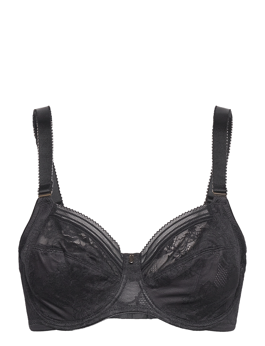 Fantasie - FUSION LACE UW SIDE SUPPORT BRA 36 D - kaarituelliset rintaliivit - black - 0
