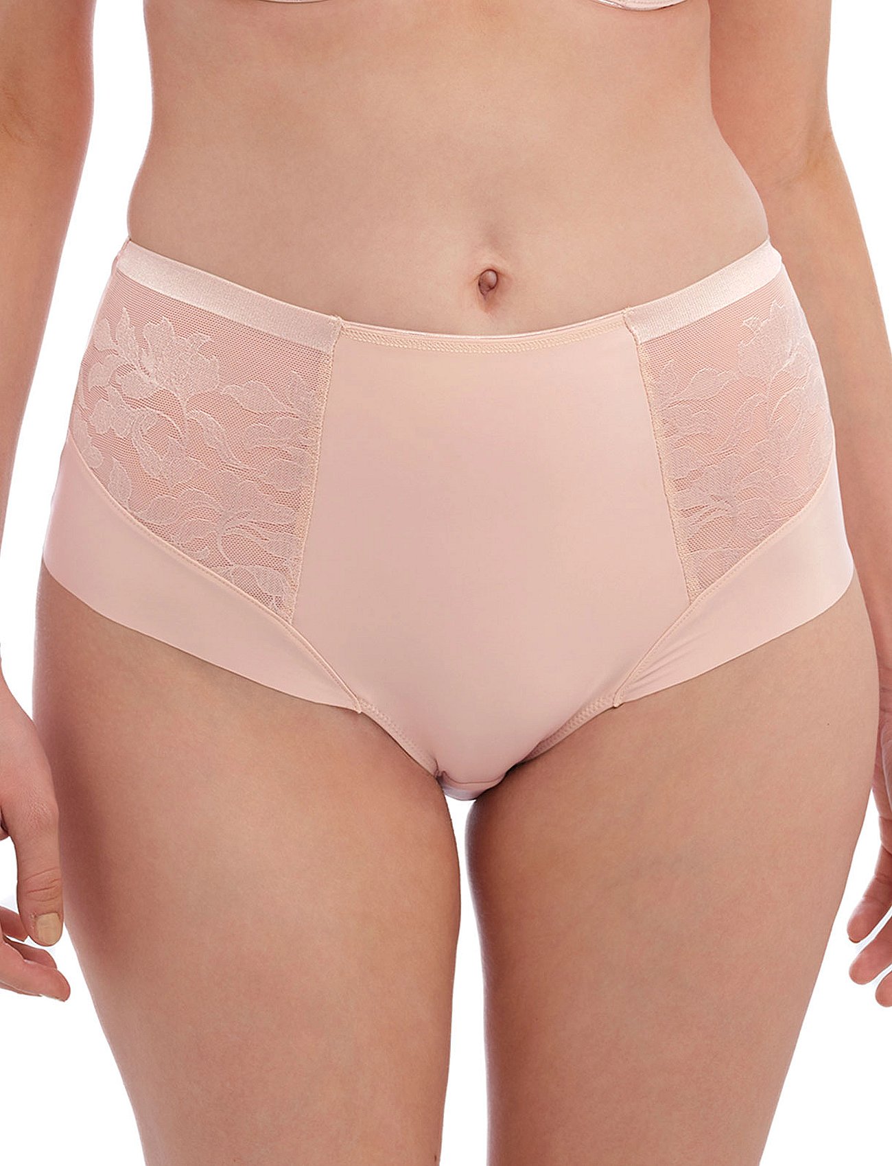 ILLUSION HIGH WAIST BRIEF L - NATURALLY NUDE