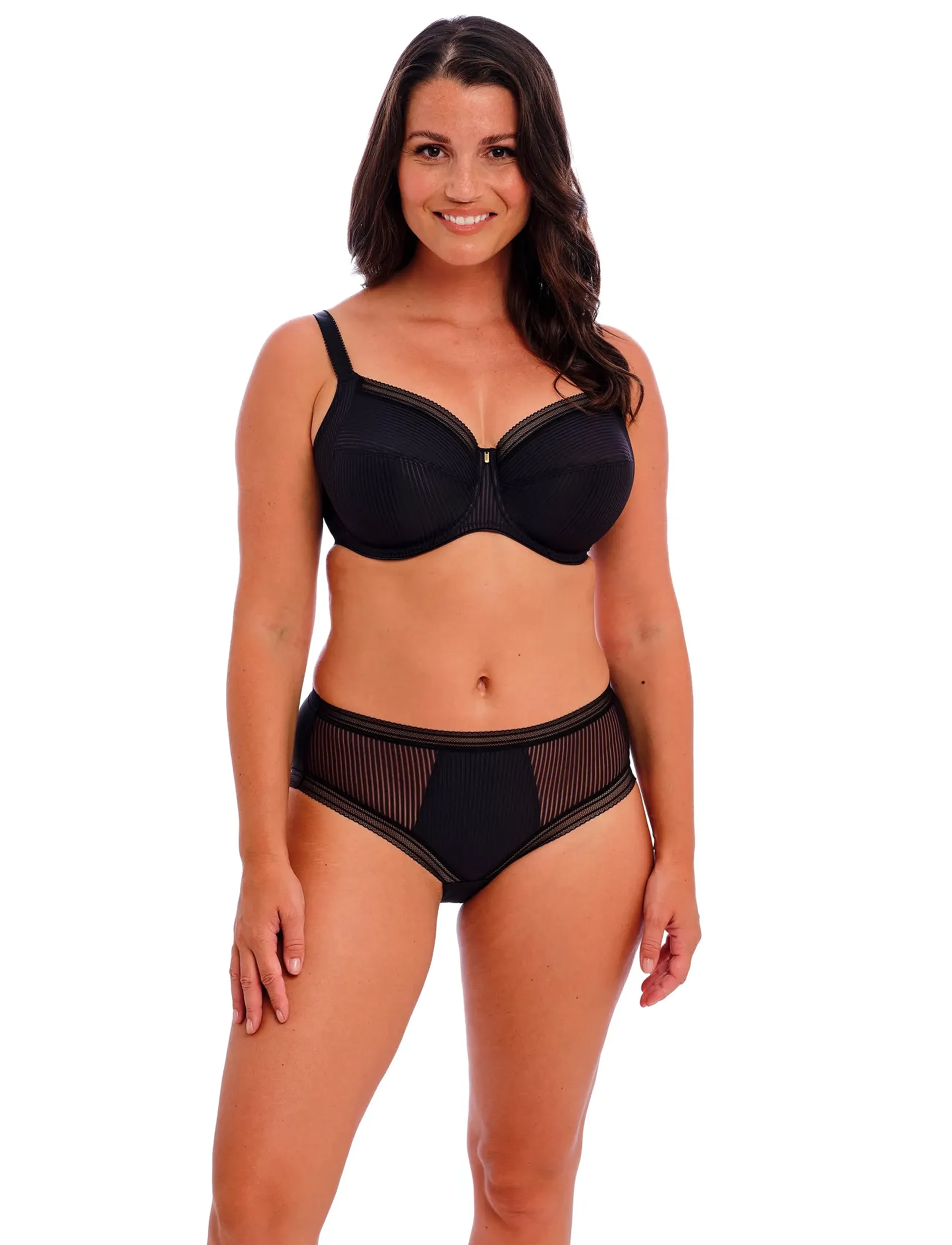 Fantasie Fusion, Kvinder, Ribbet BH, Sort, Str: 70 E