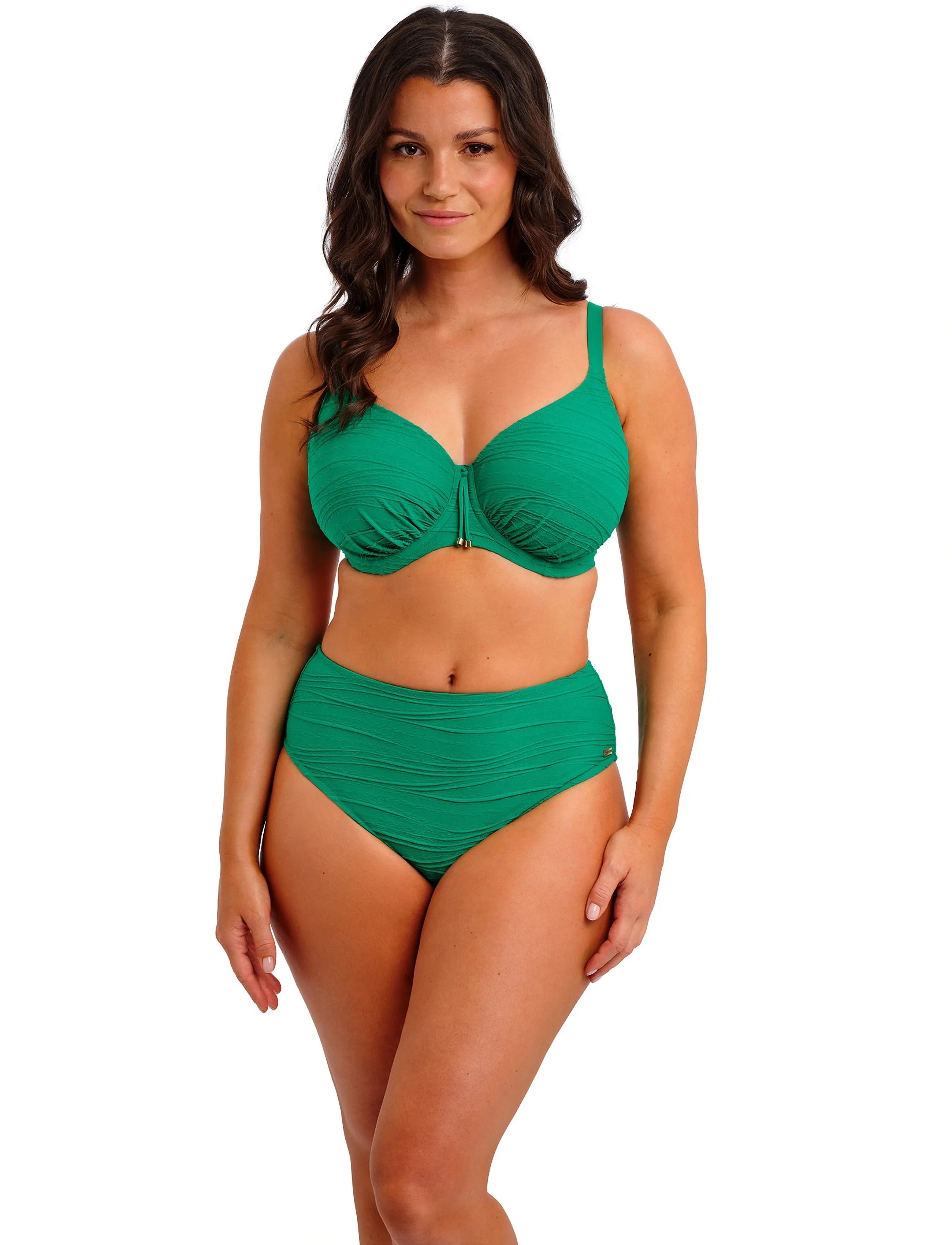Fantasie Beach Waves, XXL, Bikini Unterteile, Grün - High Waist Bikinis, Frauen