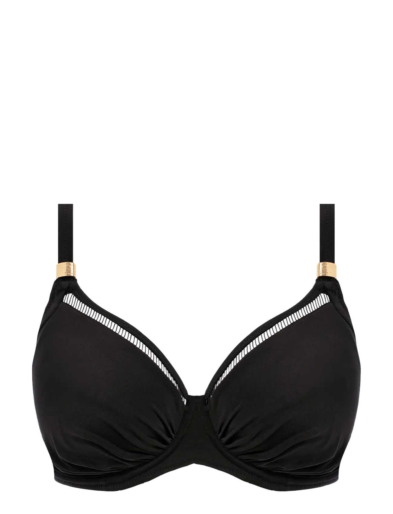 Fantasie EAST HAMPTON UW GATHERED FULL CUP BIKINI TOP - Strandtøj - BLACK / black