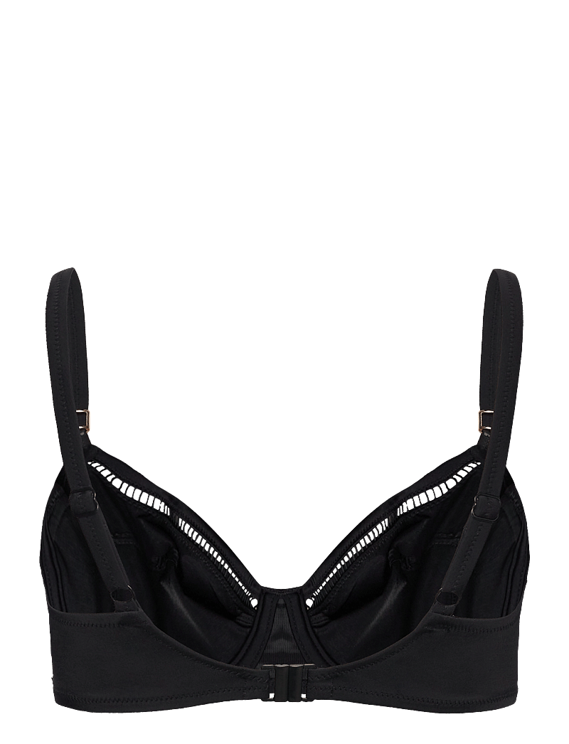 Fantasie - EAST HAMPTON UW GATHERED FULL CUP BIKINI TOP - bikinitoppe med bøjle - black - 1