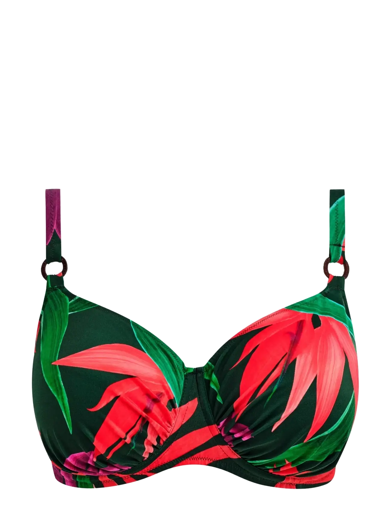 PICHOLA UW GATHERED FULL CUP BIKINI TOP - MANGROVE
