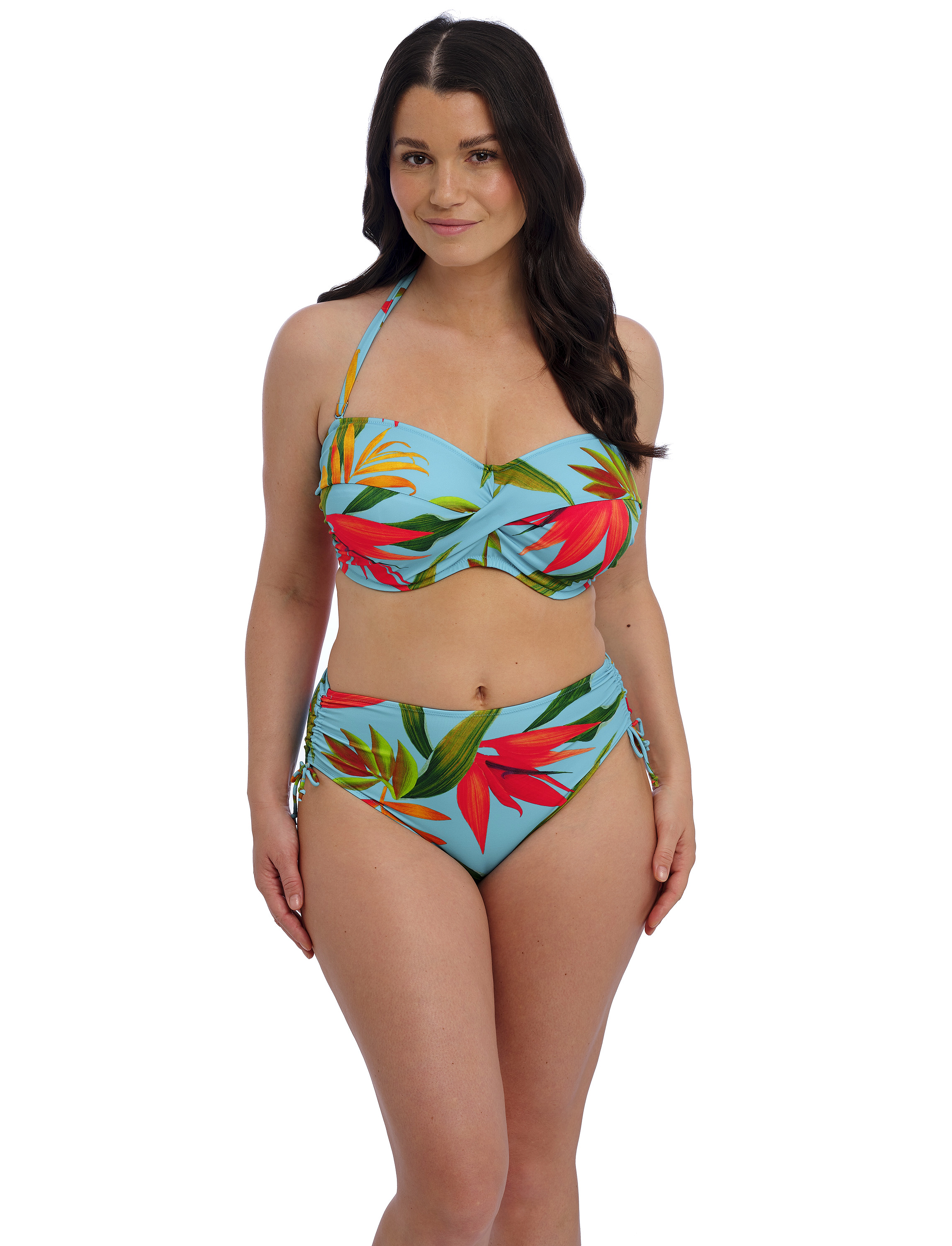 Fantasie Pichola, M, Bikini Unterteile, Blau - High Waist Bikinis, Frauen