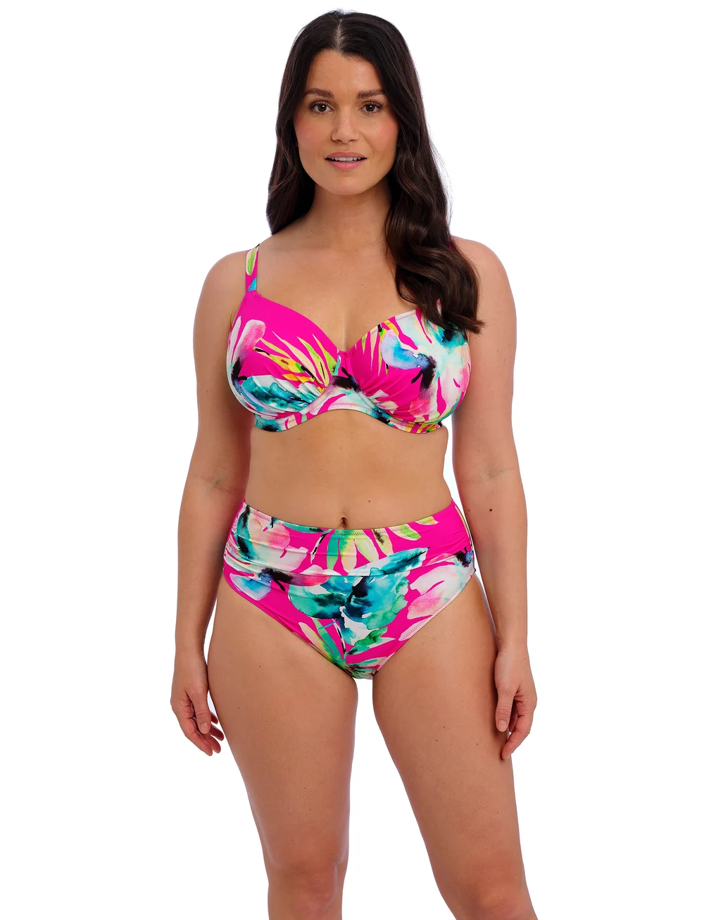 Fantasie - CARABELITA - højtaljede bikinitrusser - peony - 0