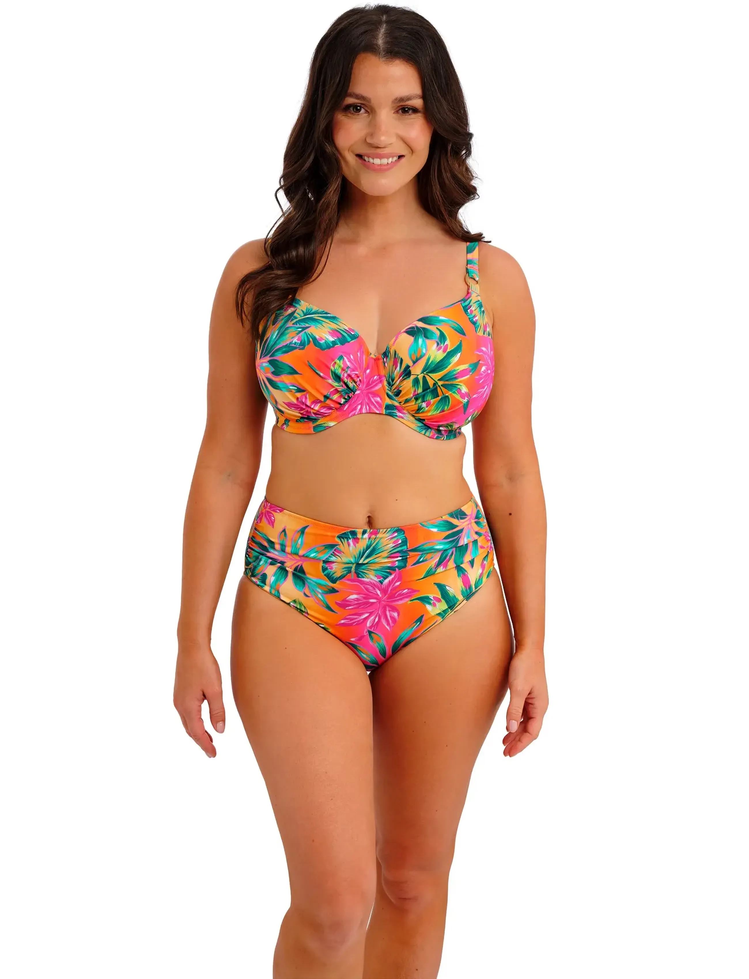 Fantasie Sunset Reef, S, Orange, Bikinitrusser > Bikinier Med Høj Talje, Dame