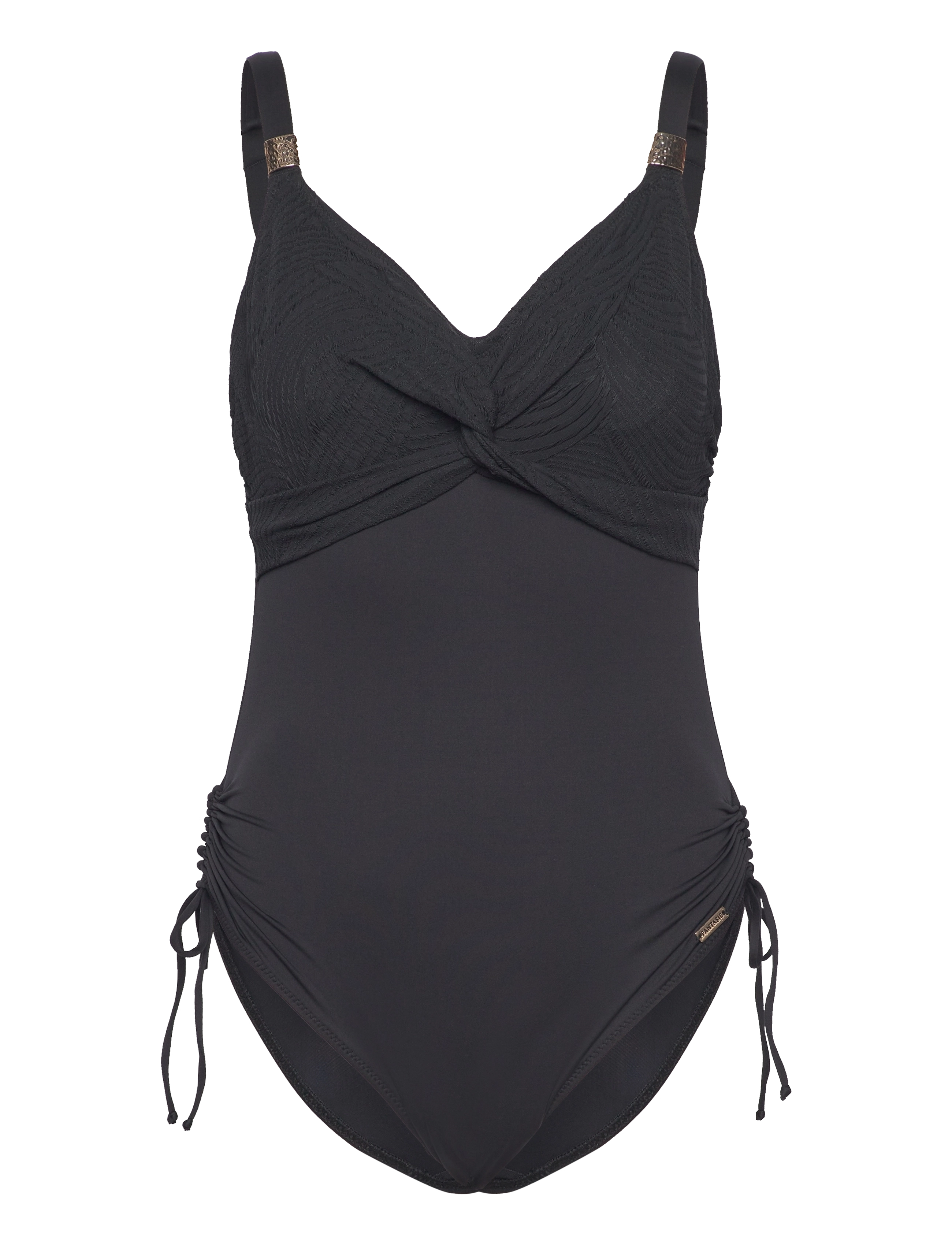 Fantasie - OTTAWA UW TWIST FRONT SWIMSUIT WITH ADJUSTABLE LEG - badeanzüge - black - 1