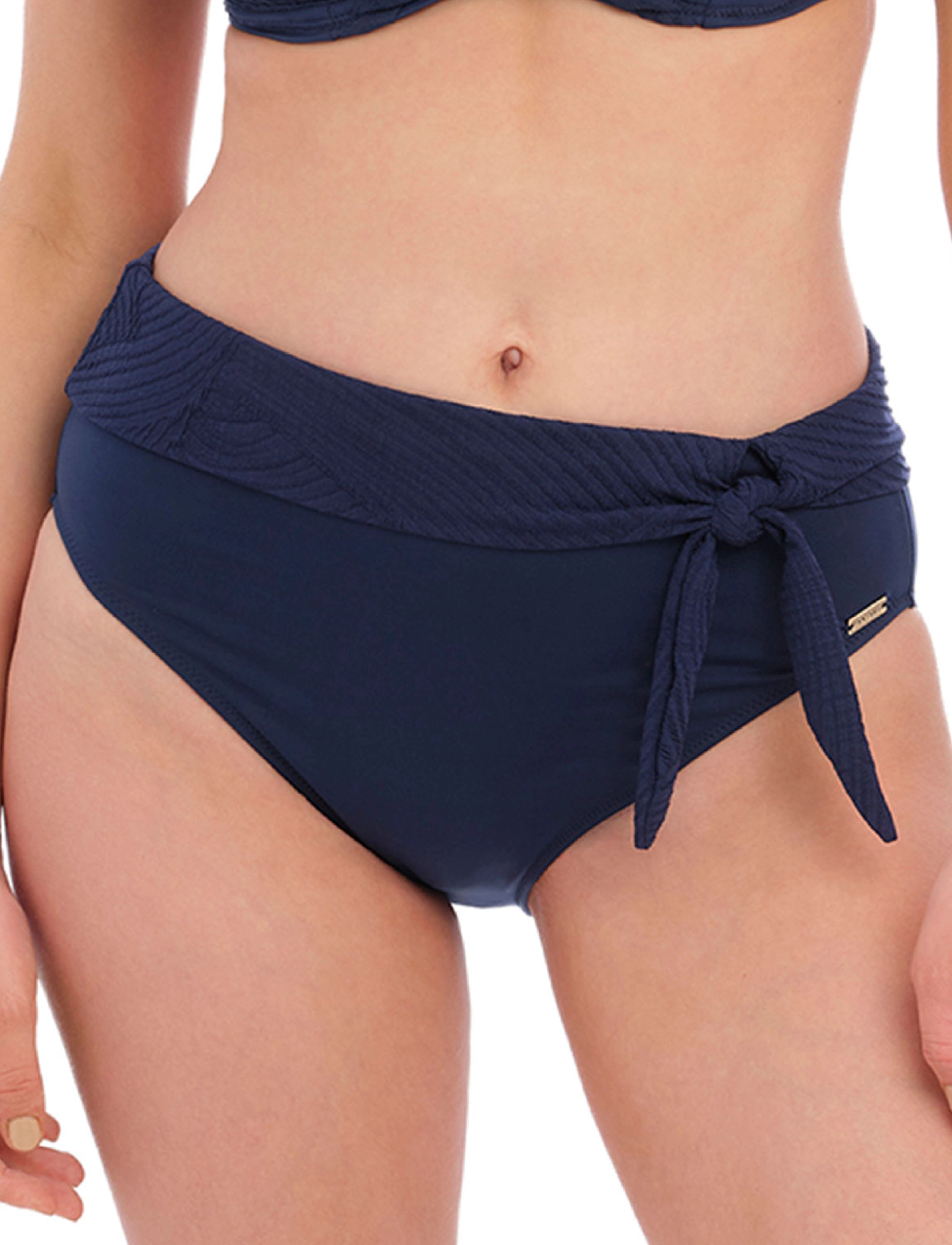 Fantasie Ottawa, L, Bikini Unterteile, Marineblau - High Waist Bikinis, Frauen