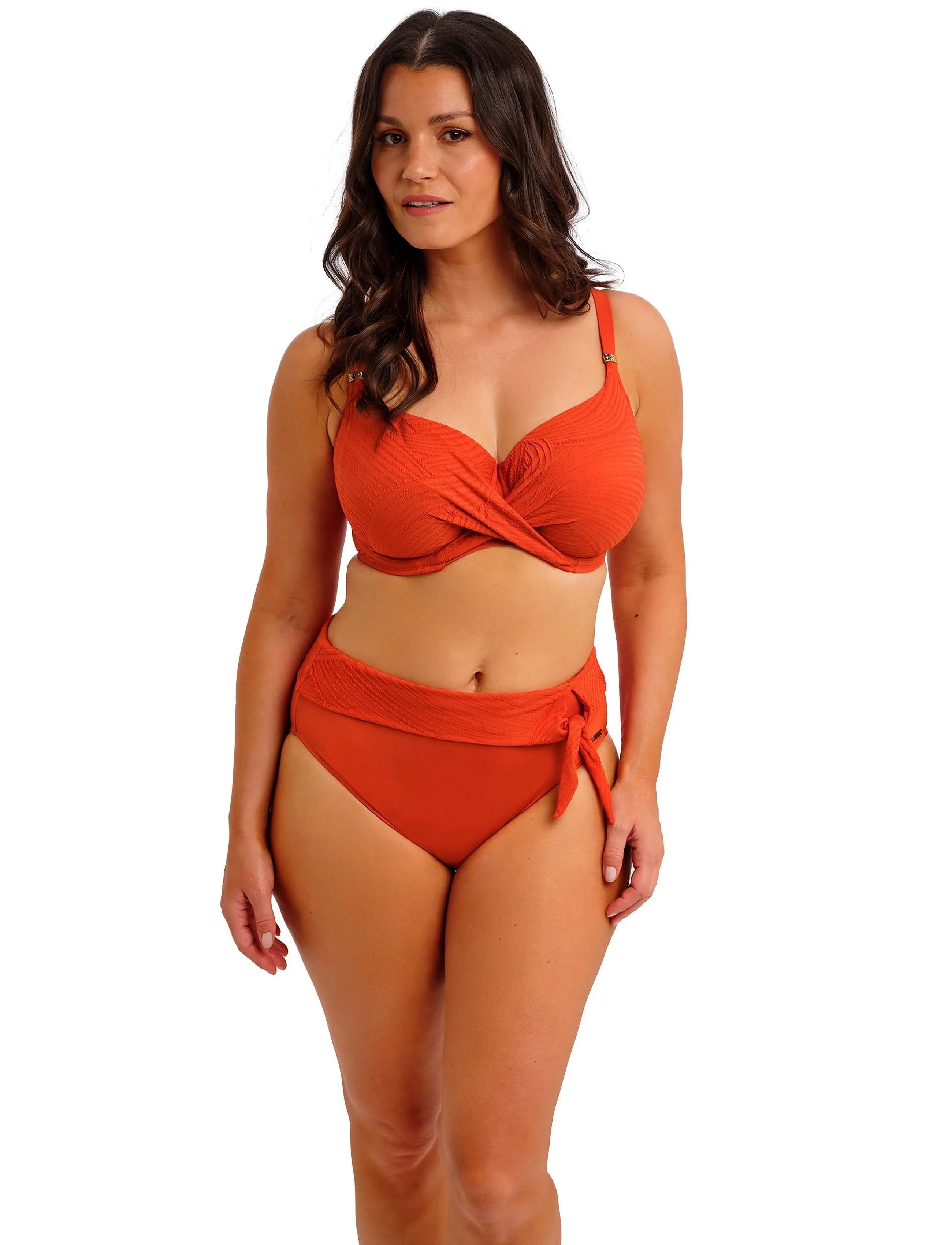 Fantasie Ottawa, S, Bikini Unterteile, Orange - High Waist Bikinis, Frauen