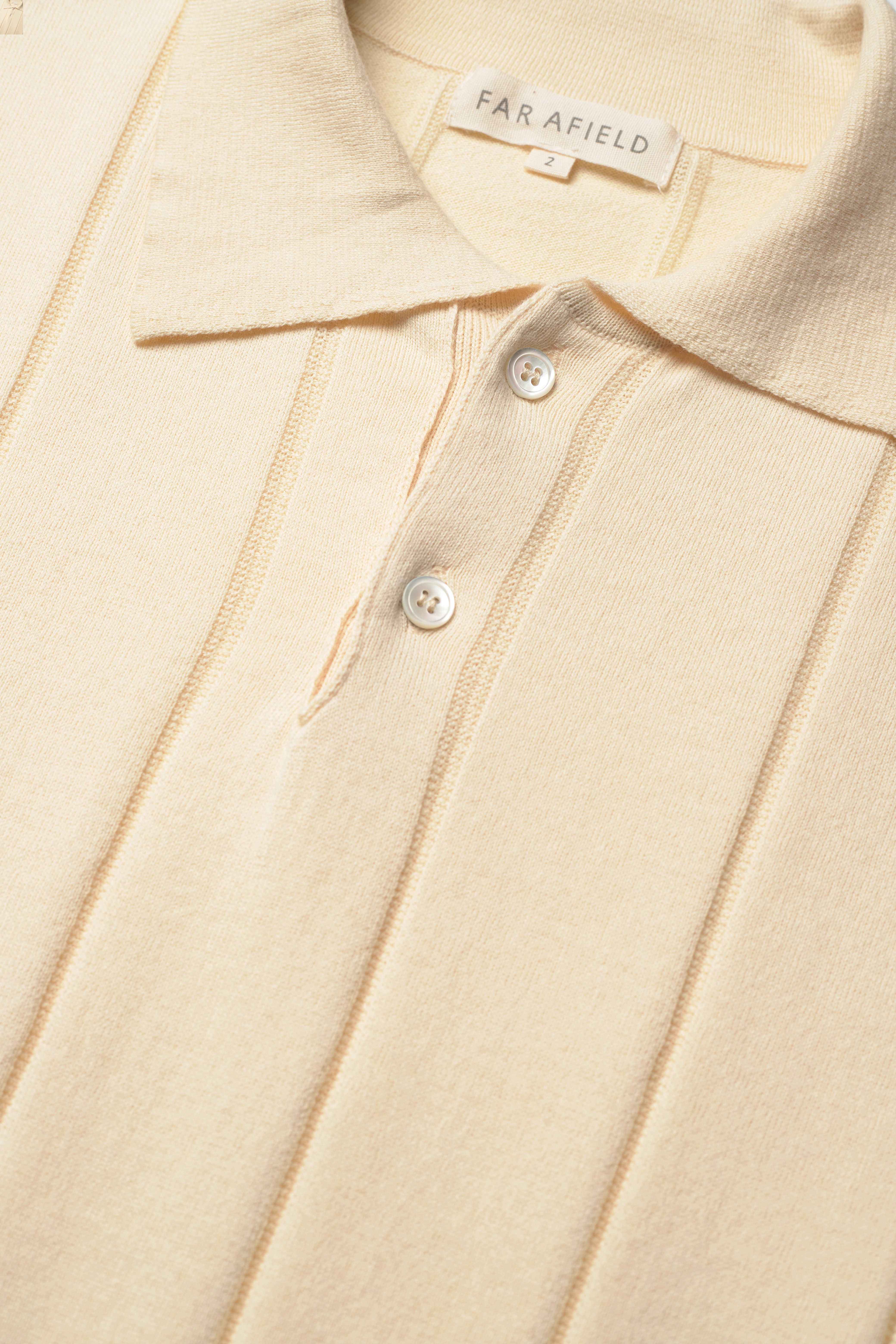 Far Afield - Jacobs S/S Polo - seed pearl - 2