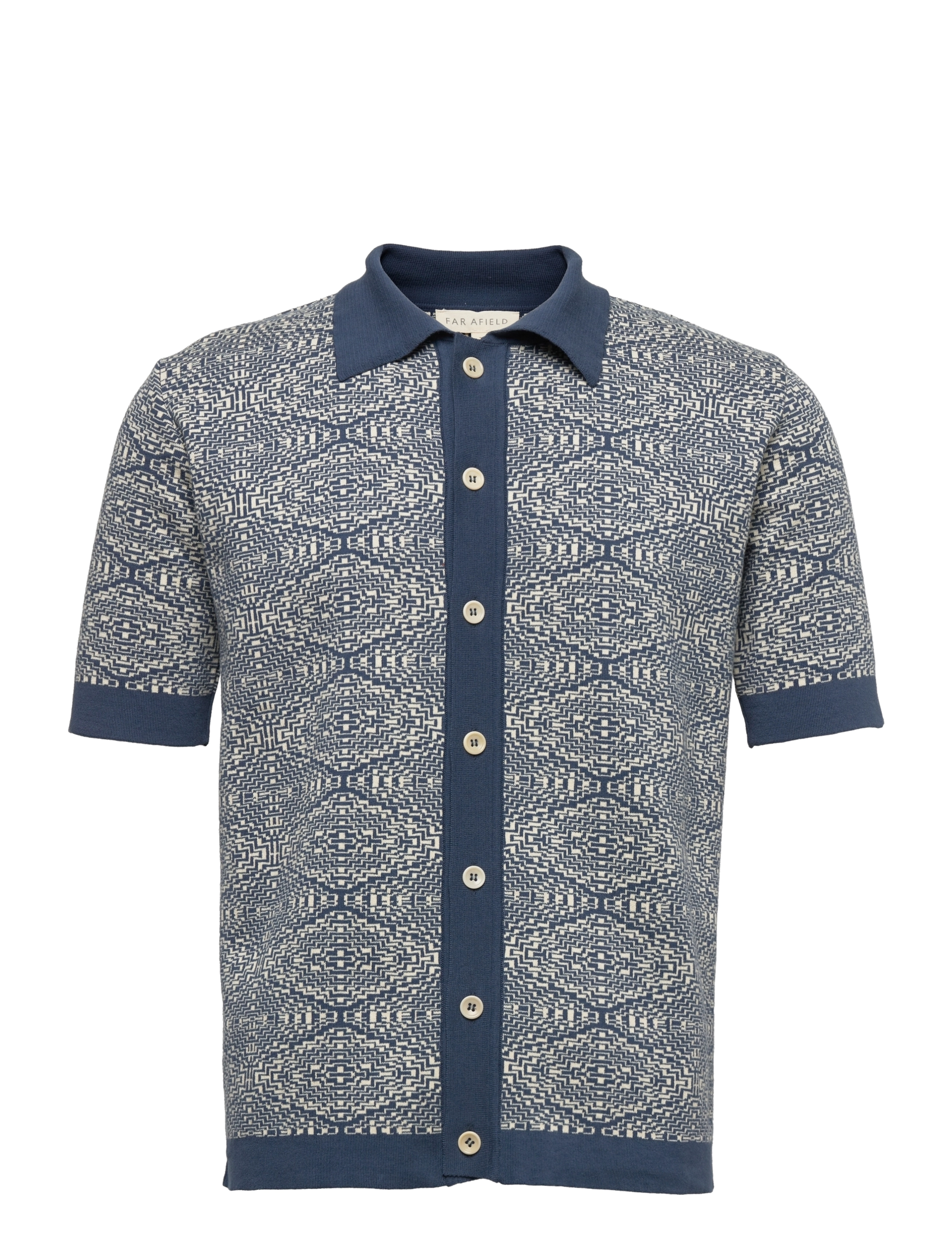 Far Afield - Zigger S/S Cardigan - tribal navy - 0