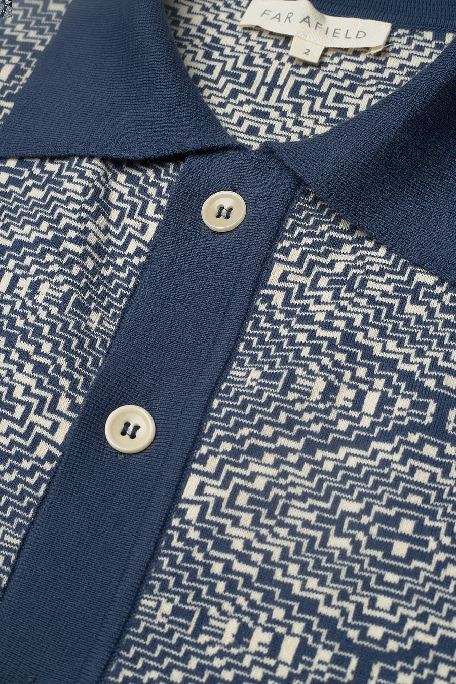 Far Afield - Zigger S/S Cardigan - tribal navy - 2