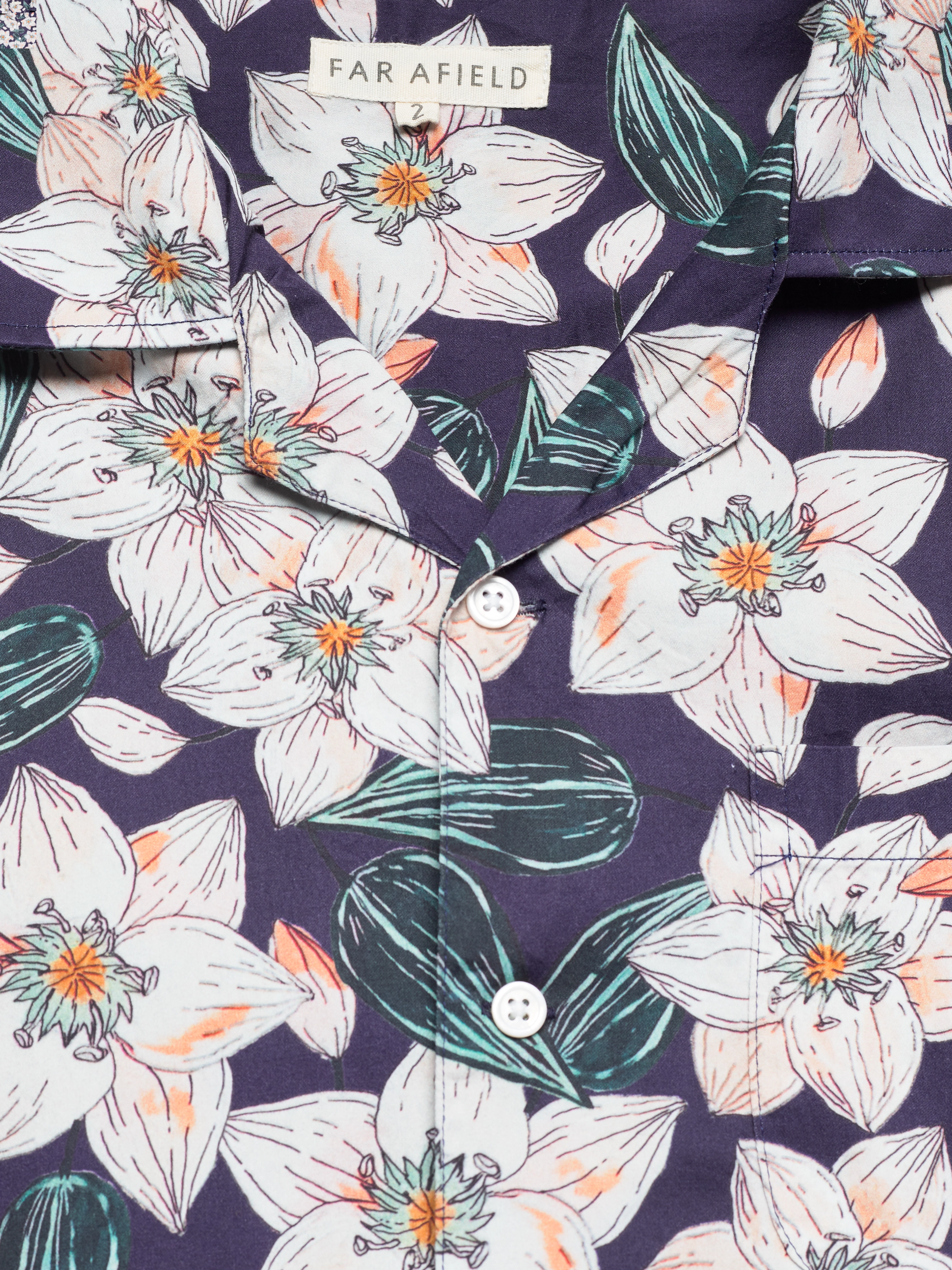 Far Afield - Selleck S/S Shirt - Keiter Floral - navy - 2