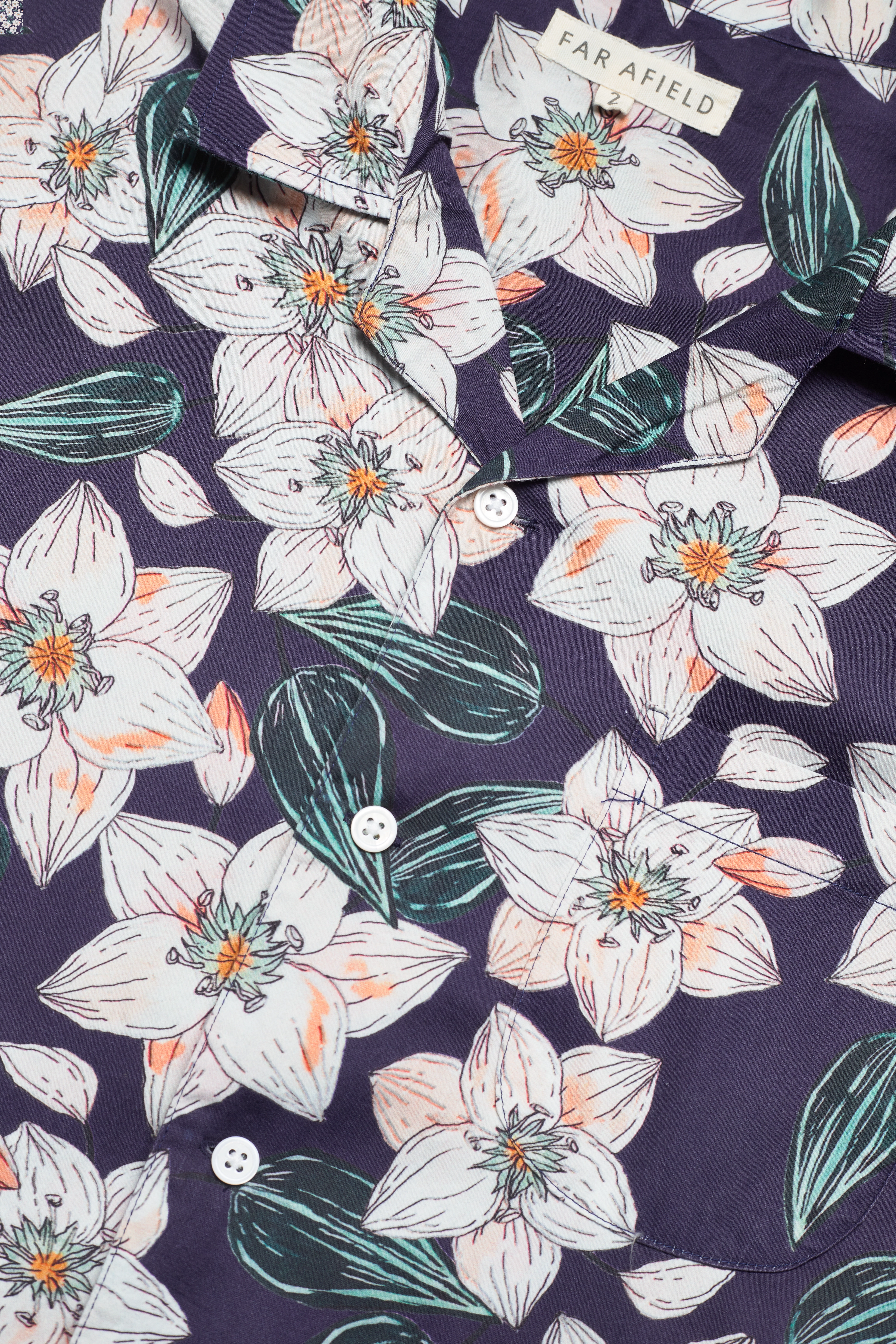 Far Afield - Selleck S/S Shirt - Keiter Floral - navy - 3