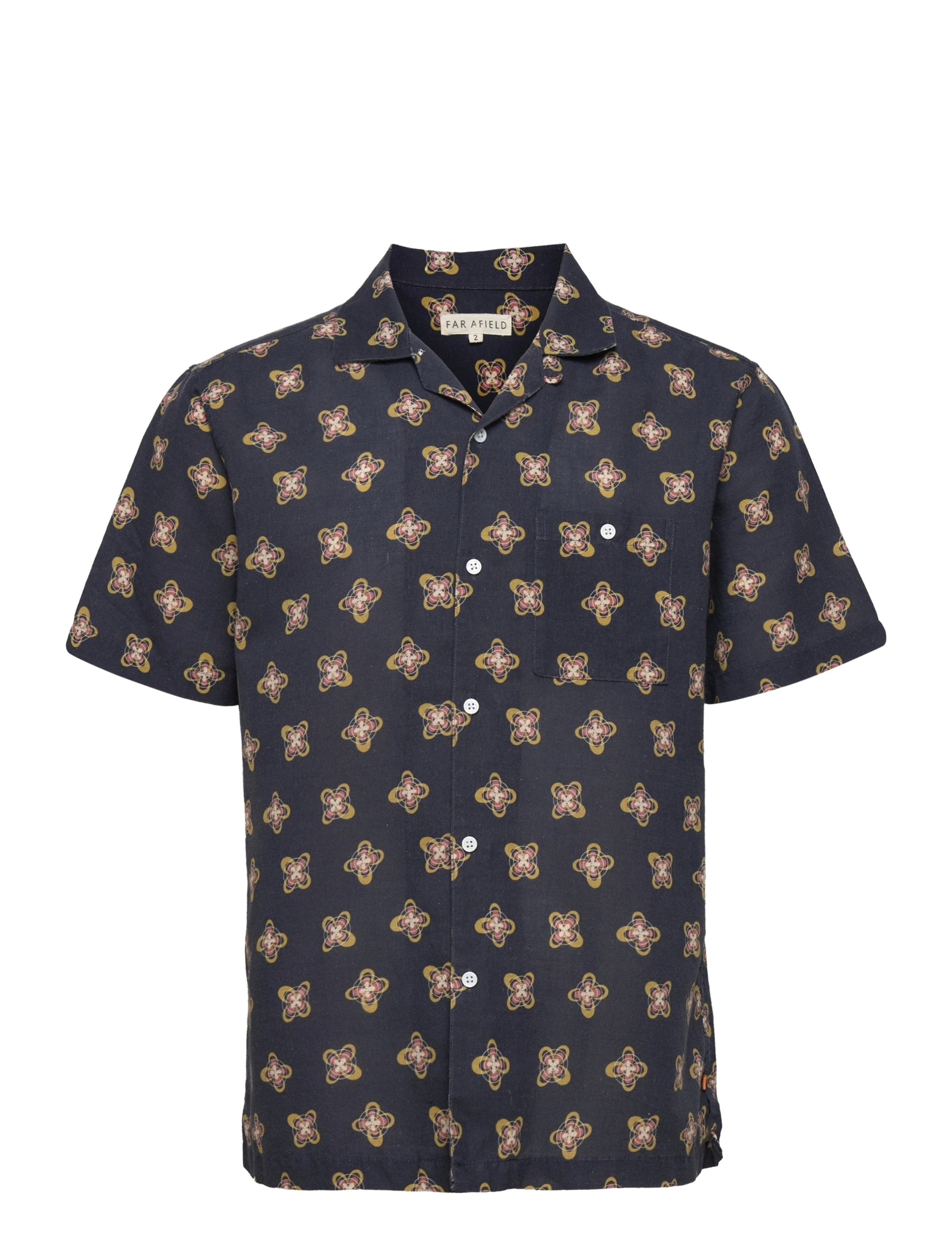 Far Afield - Selleck S/S Shirt - Hilma Floral - navy - 0