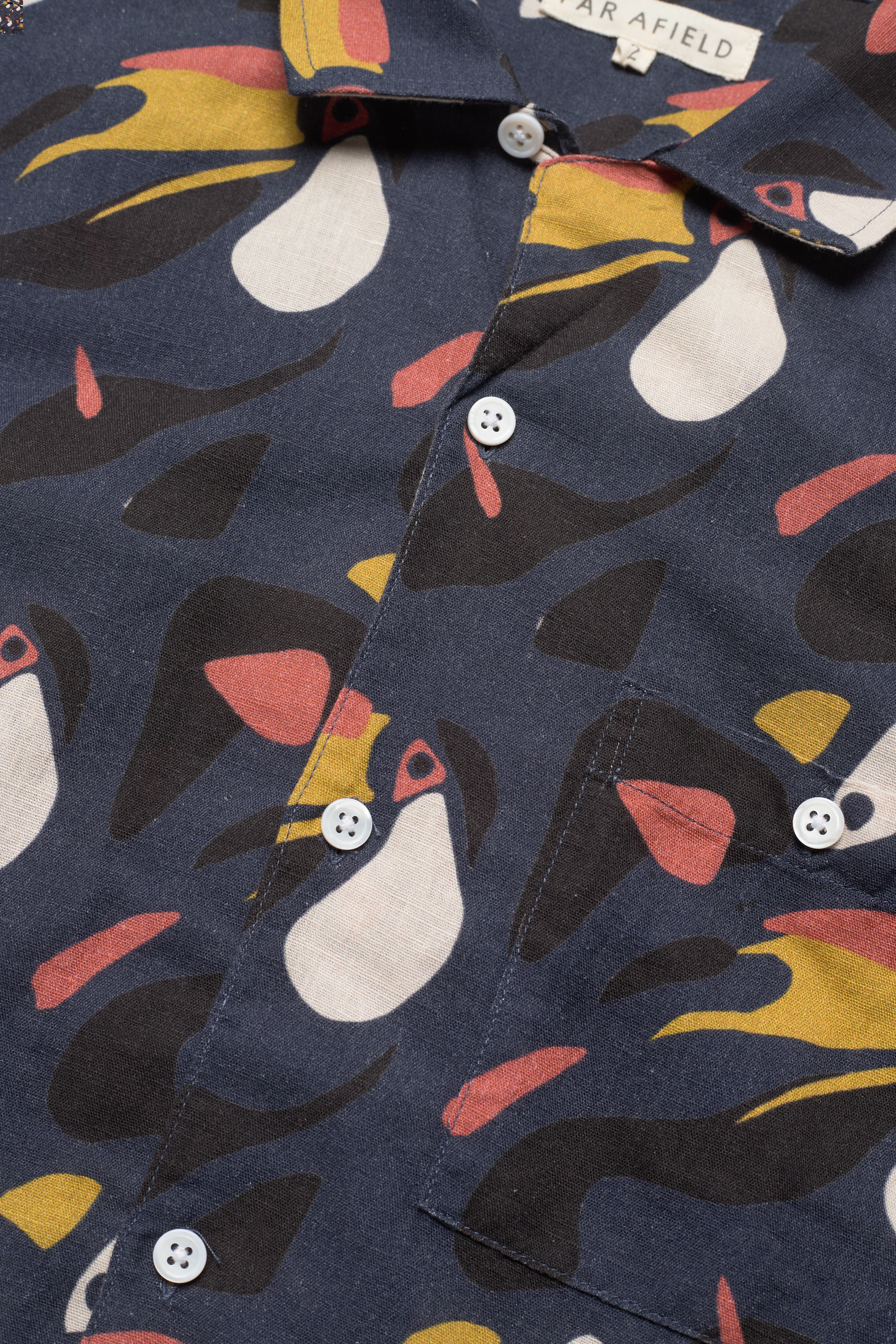 Far Afield - Selleck S/S Shirt - Toco - navy - 3