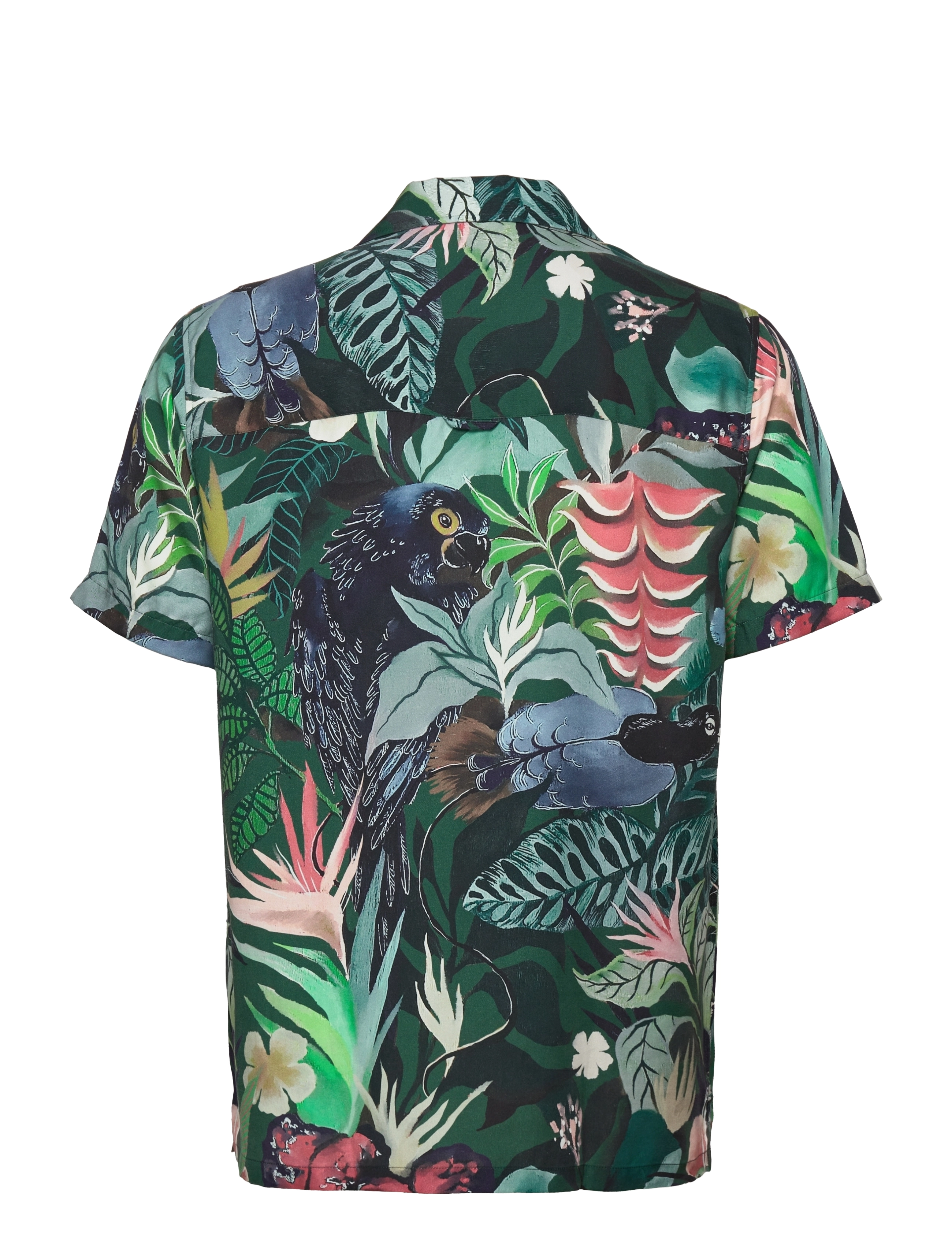 Far Afield - Stachio S/S Shirt - Vibrant Jungle - navy - 1