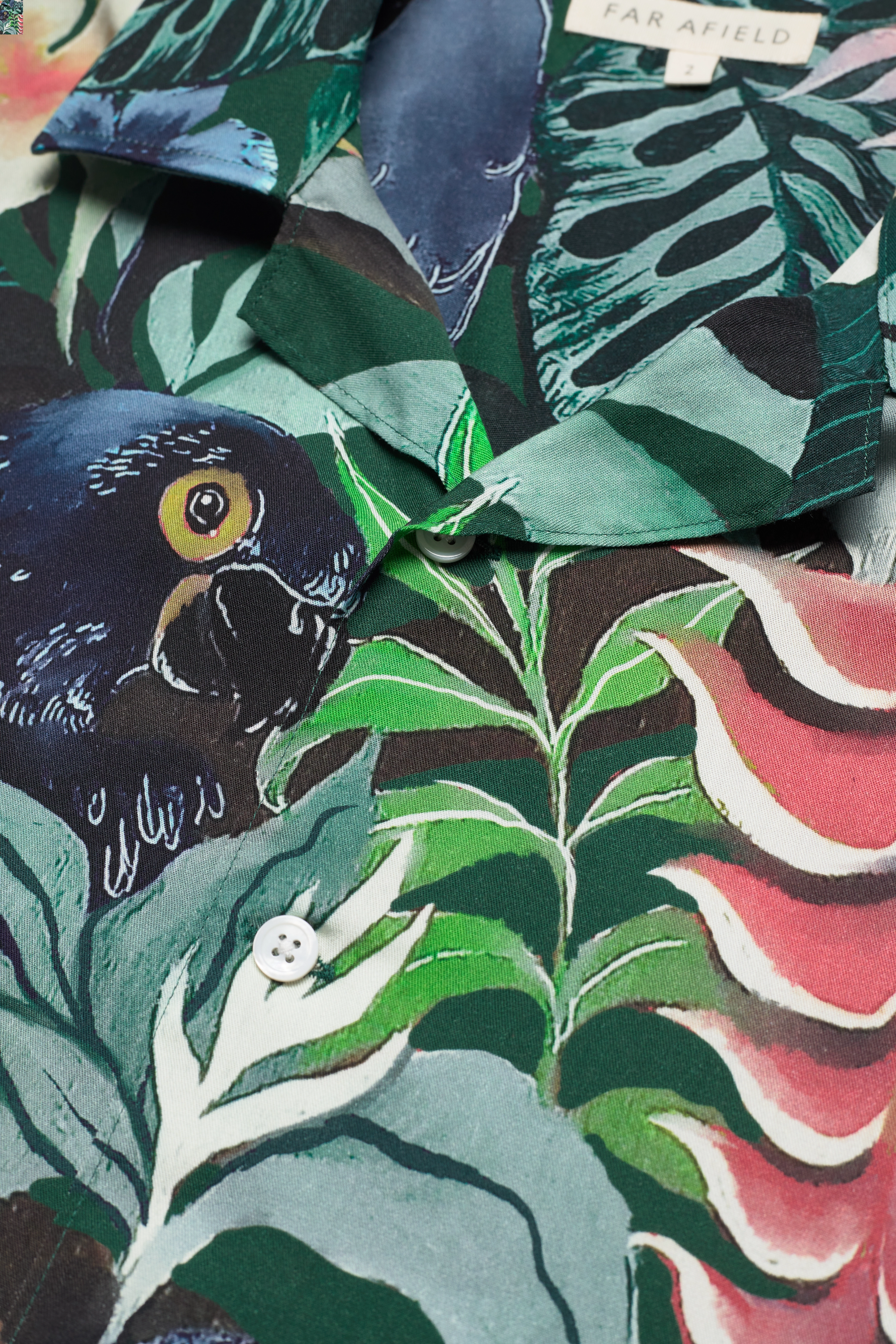 Far Afield - Stachio S/S Shirt - Vibrant Jungle - navy - 3